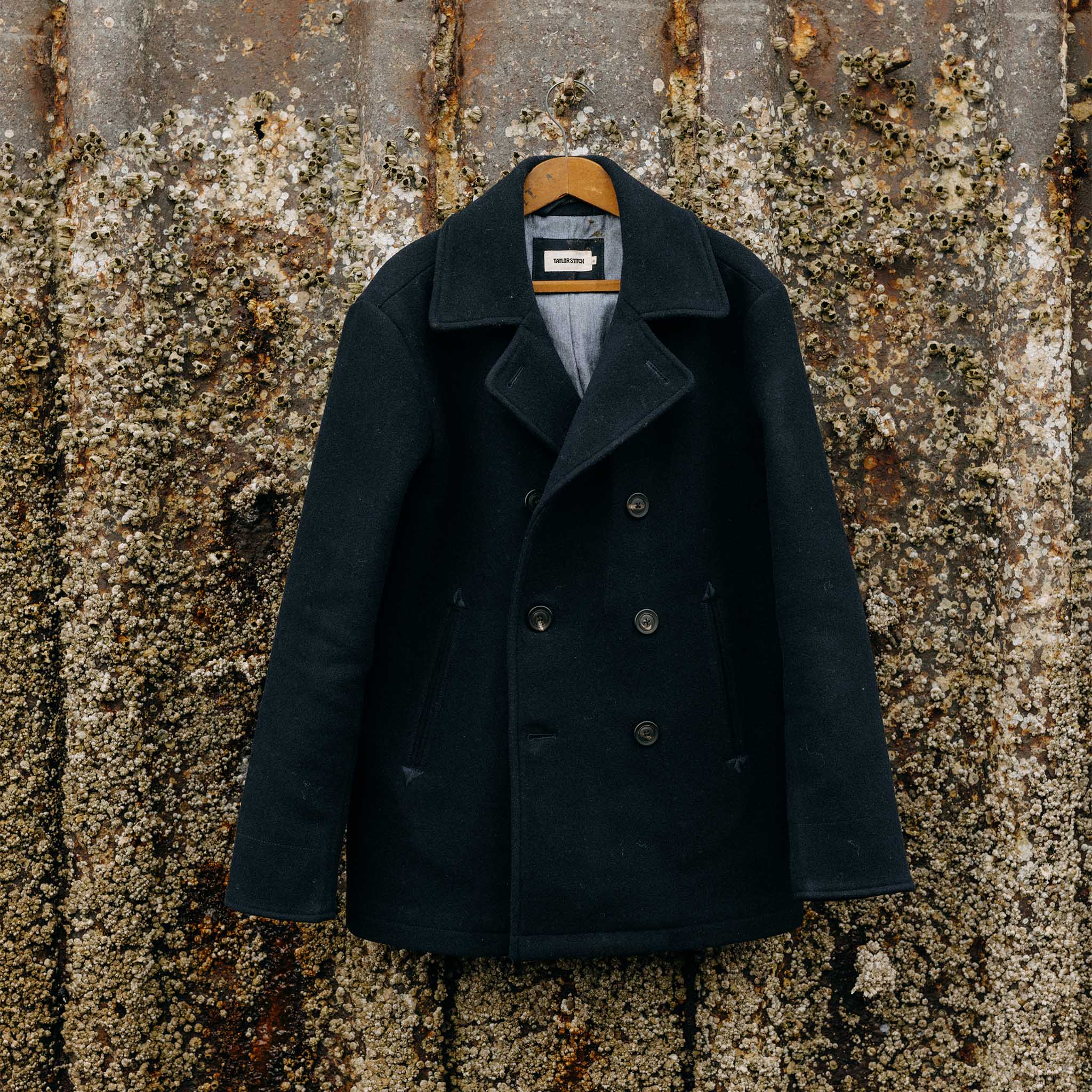The Mariner Coat in Dark Navy Wool - Image 4