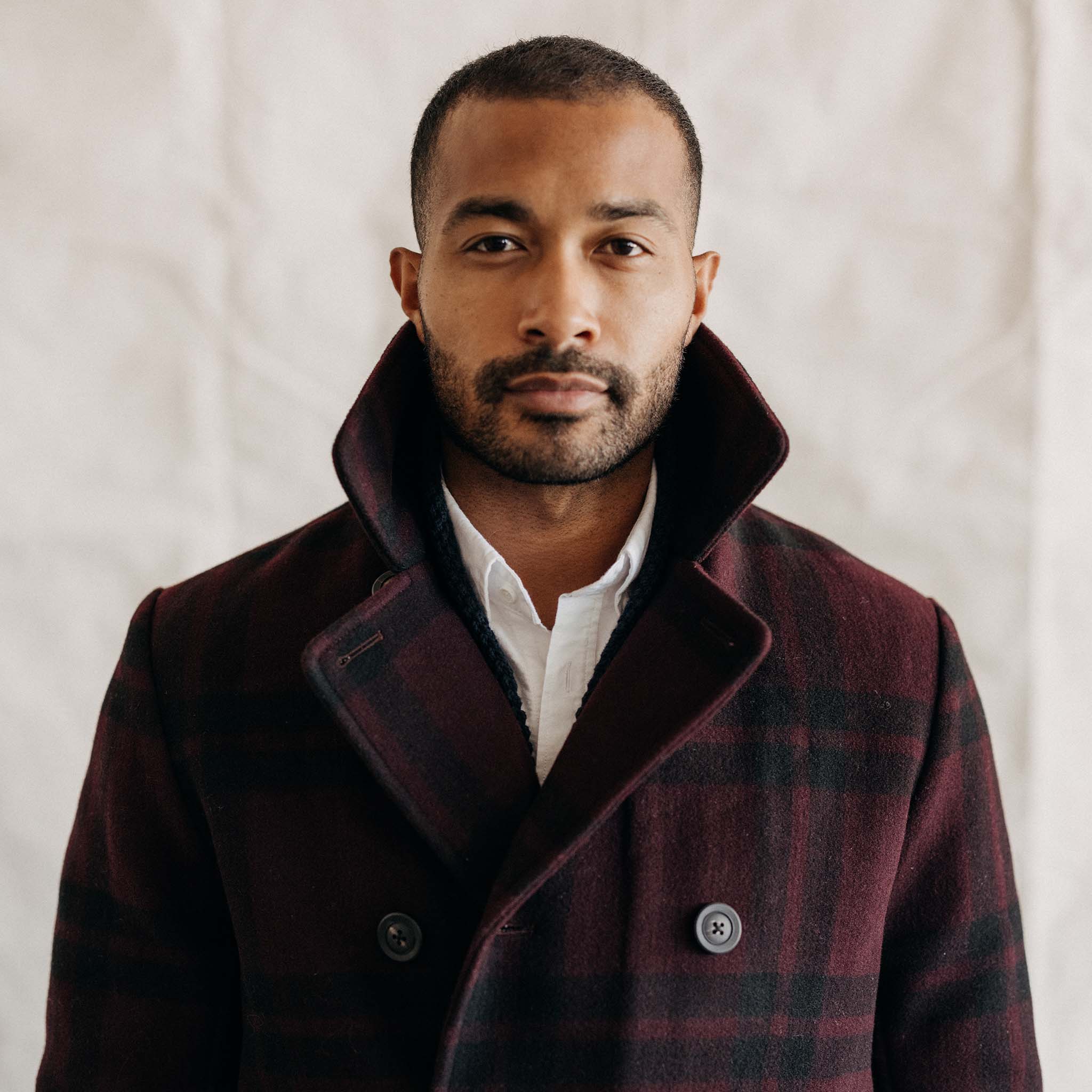 The Mariner Coat in Port Plaid Wool - Image 2