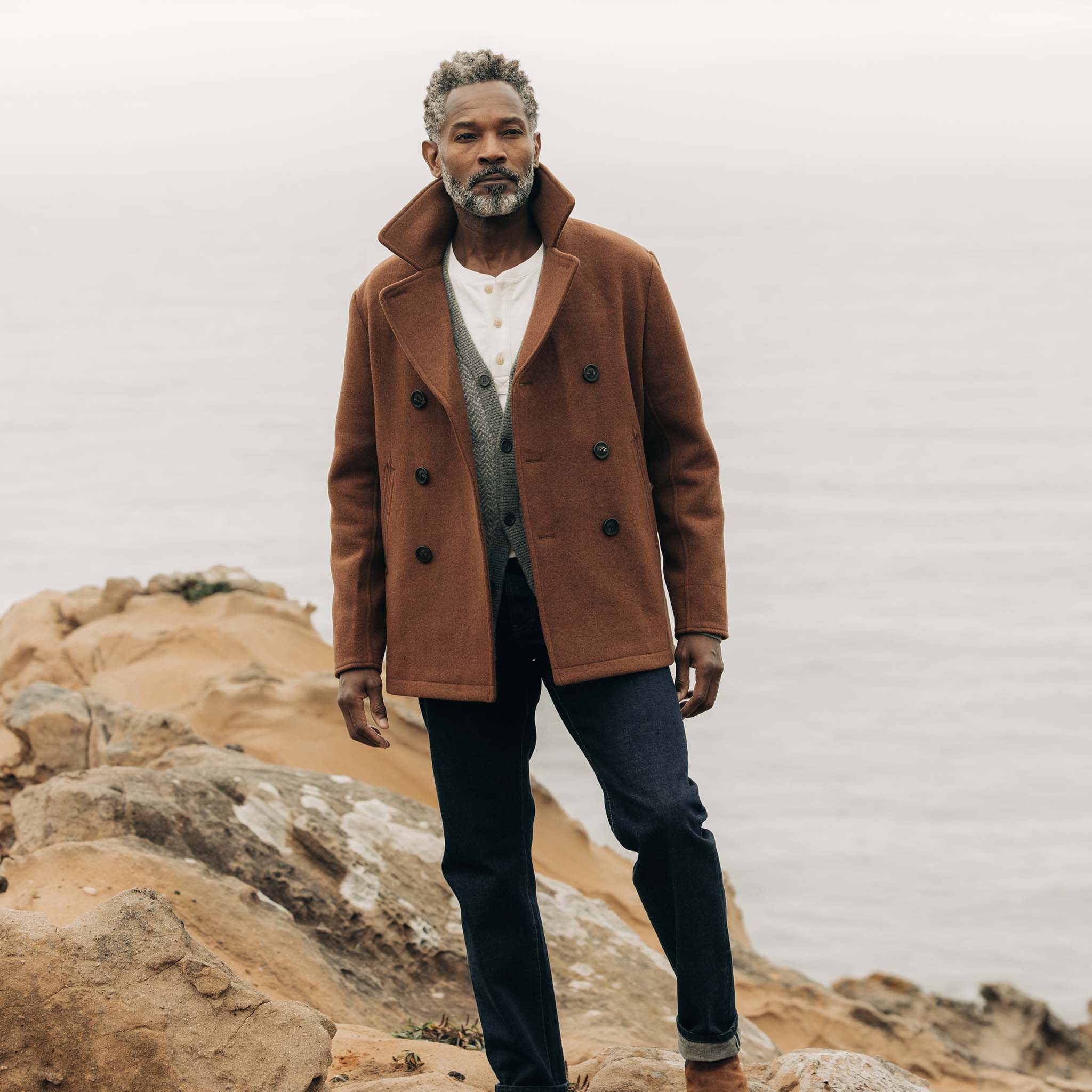 The Mariner Coat in Tarnished Copper Wool - Image 4
