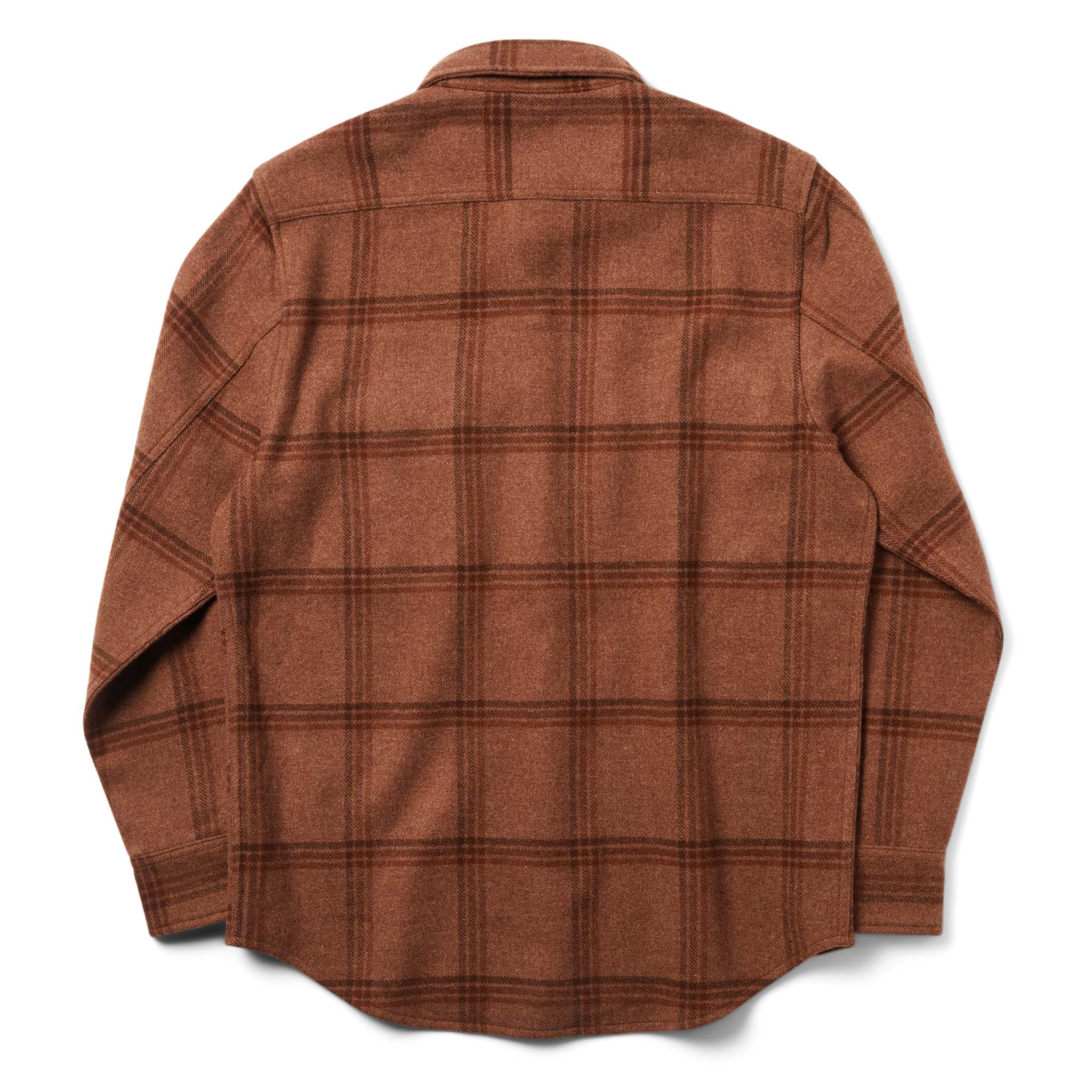 The Maritime Shirt Jacket in Espresso Plaid Wool - Image 9