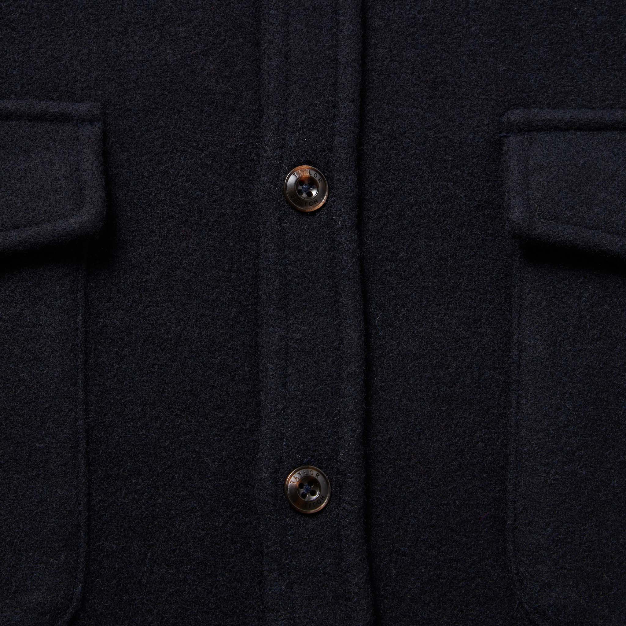 The Maritime Shirt Jacket in Navy Wool - Image 7