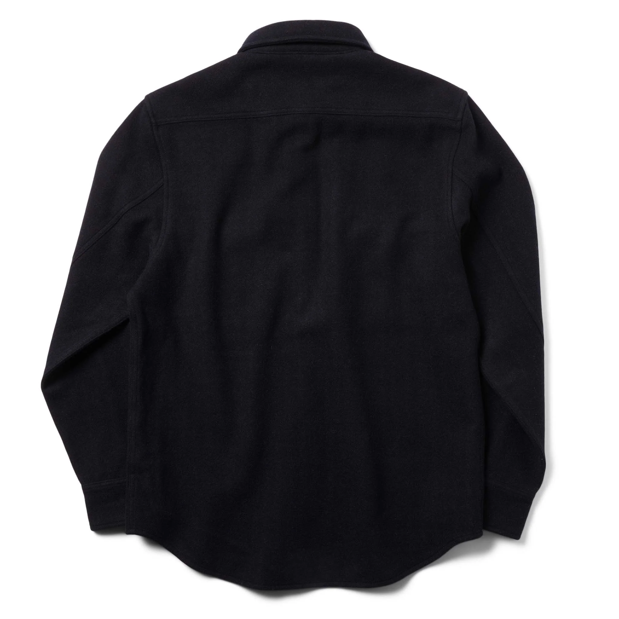 The Maritime Shirt Jacket in Navy Wool - Image 9