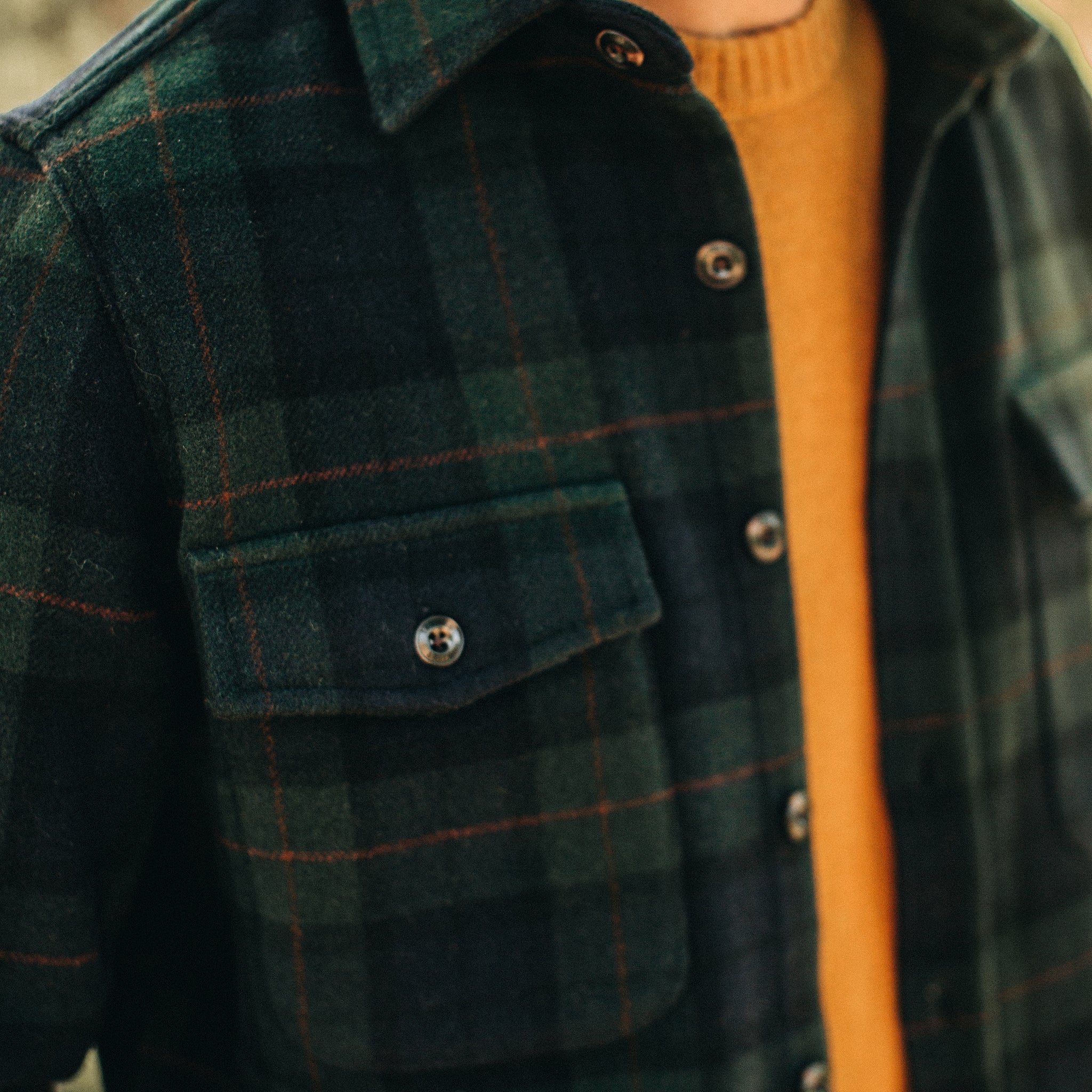 The Maritime Shirt Jacket in Saltwater Plaid - Image 3