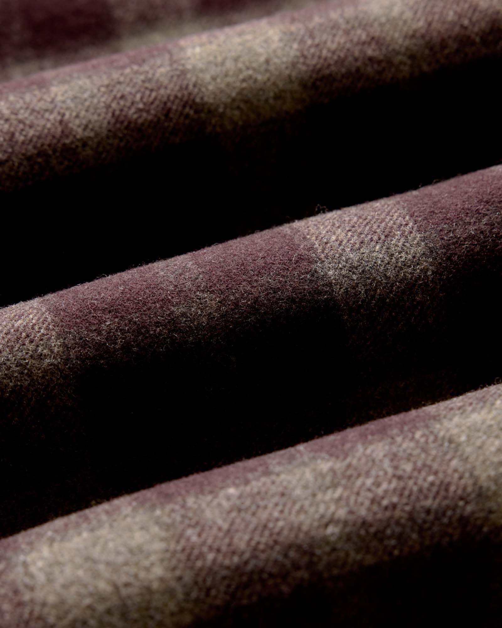 The Maritime Shirt Jacket in Burgundy Plaid Wool - Image 6