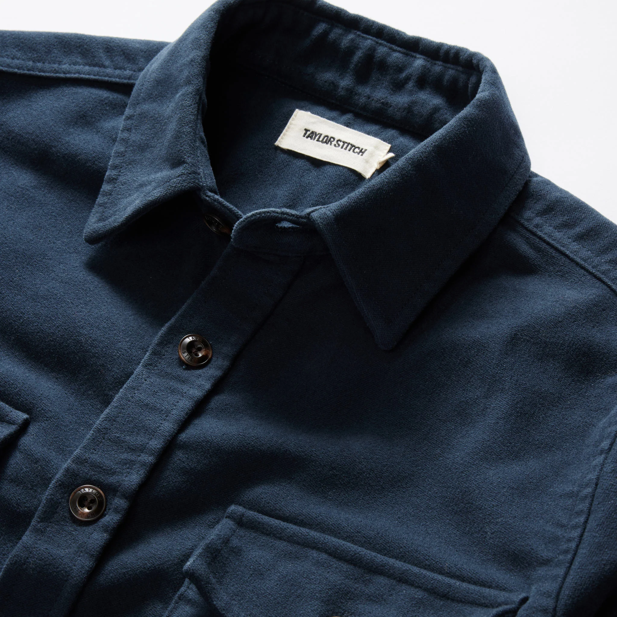 The Maritime Shirt Jacket in Dark Navy Moleskin - Image 7