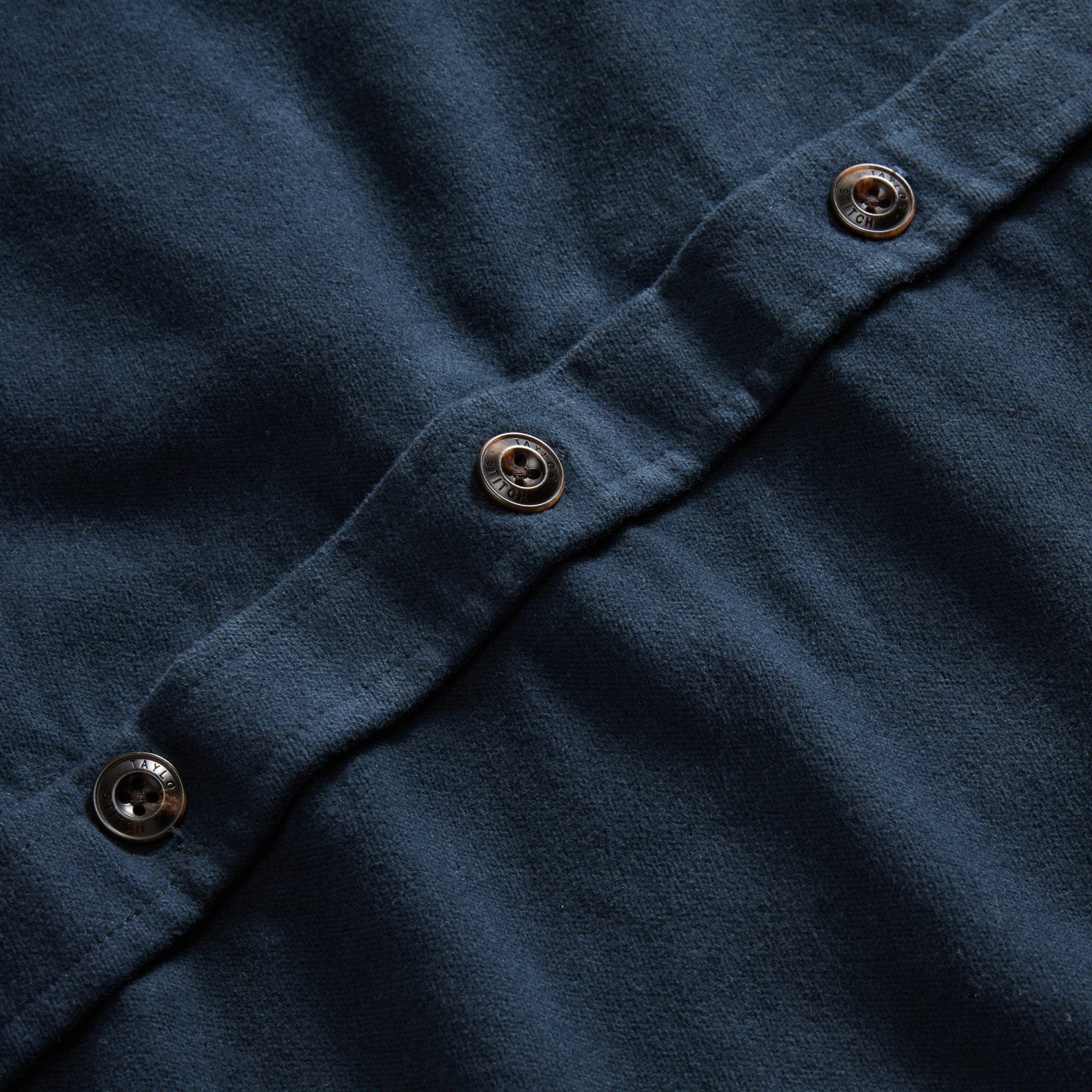 The Maritime Shirt Jacket in Dark Navy Moleskin - Image 8