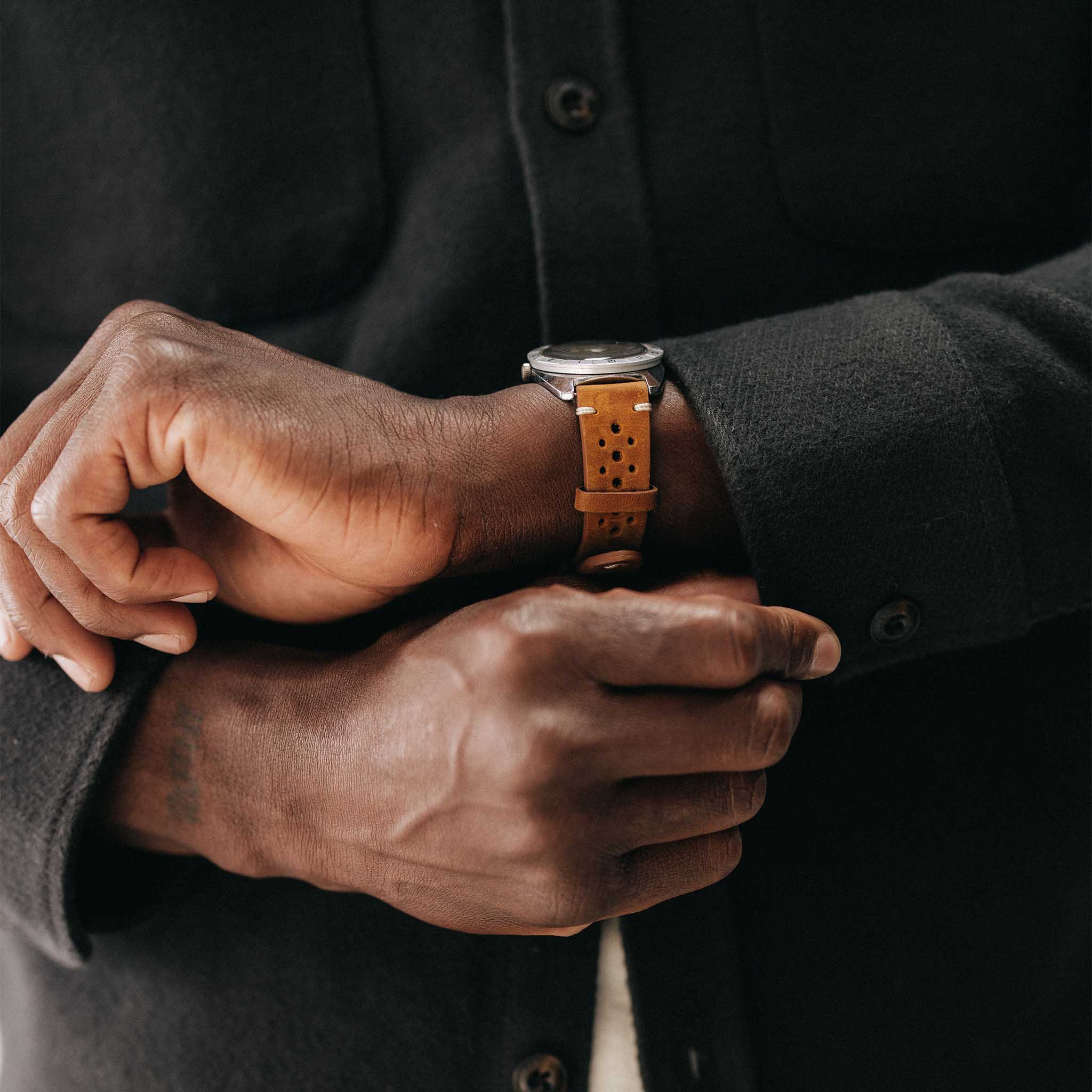 The Maritime Shirt Jacket in Faded Black Moleskin Twill - Image 3