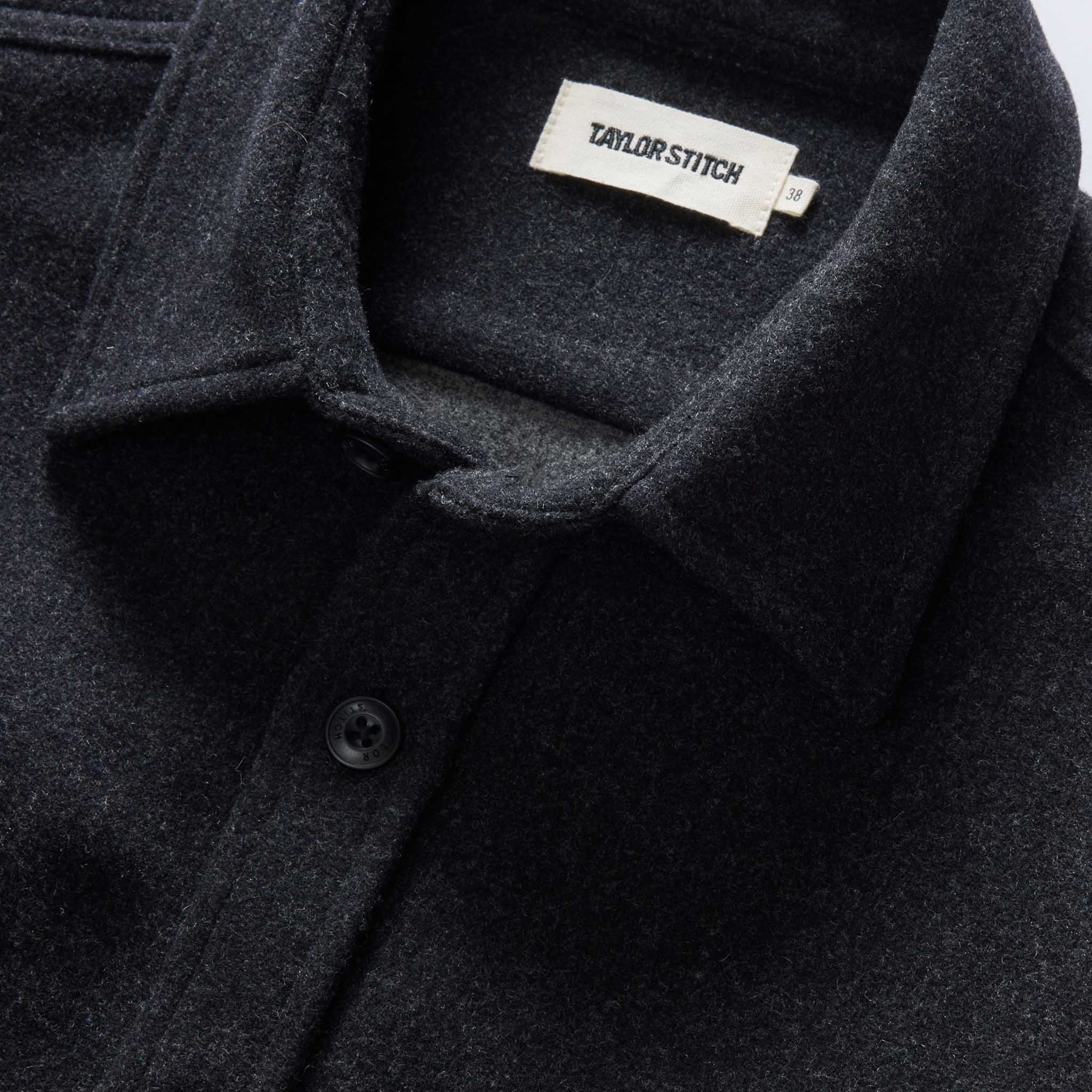 The Maritime Shirt Jacket in Heather Charcoal - Image 7