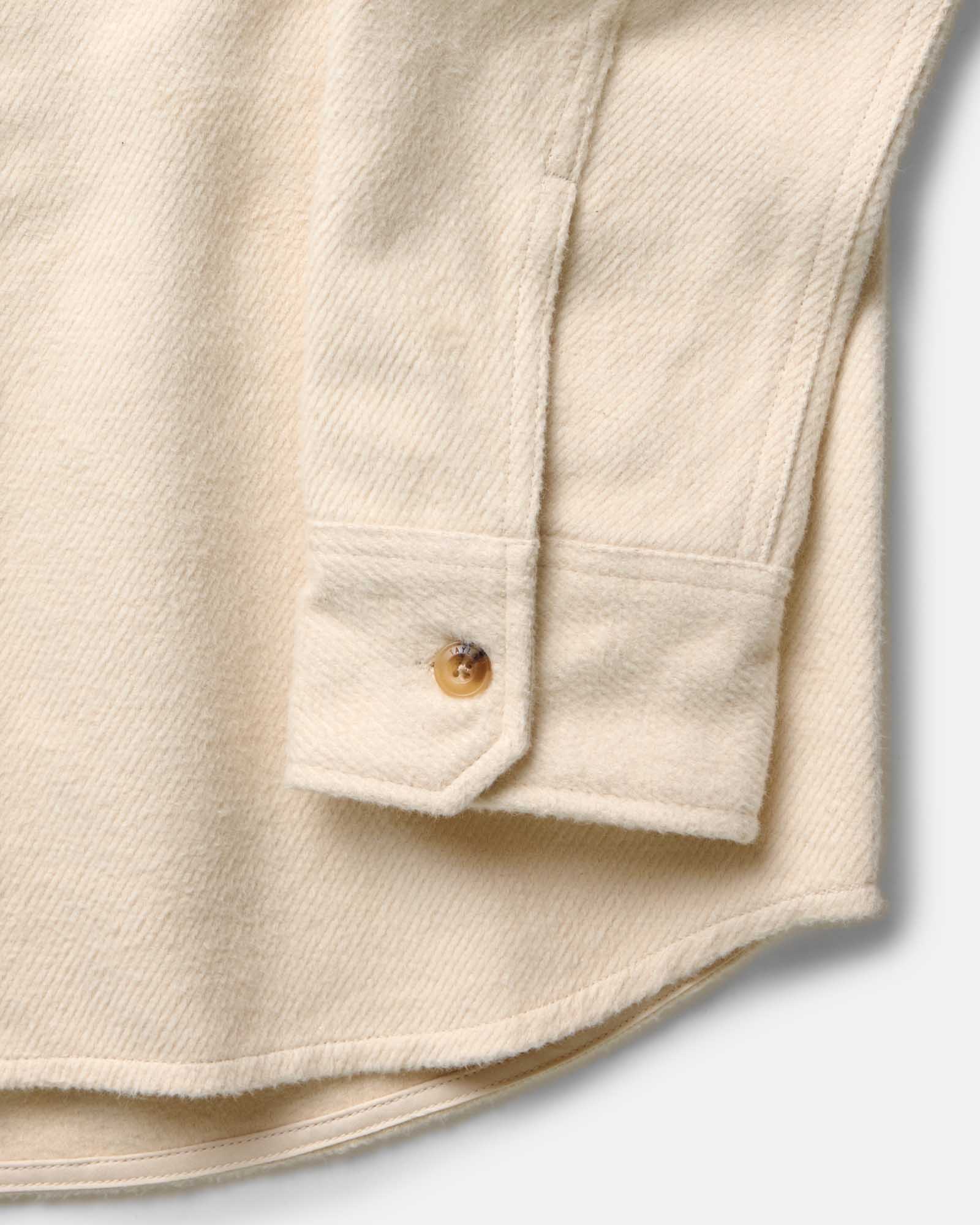 The Maritime Shirt Jacket in Vintage White Moleskin Twill - Image 7