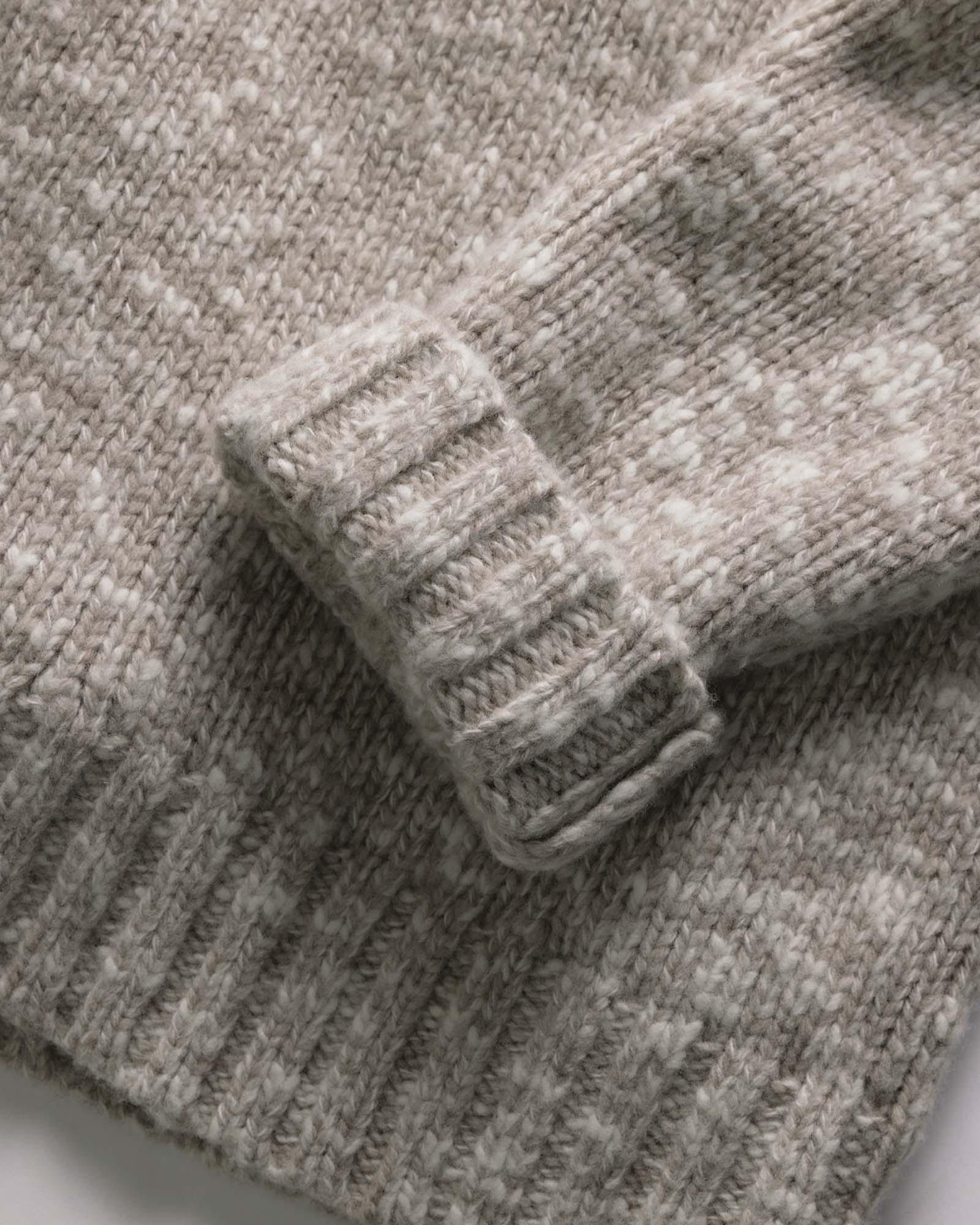 The Match V-Neck Sweater in Sable Merino Slub - Image 5