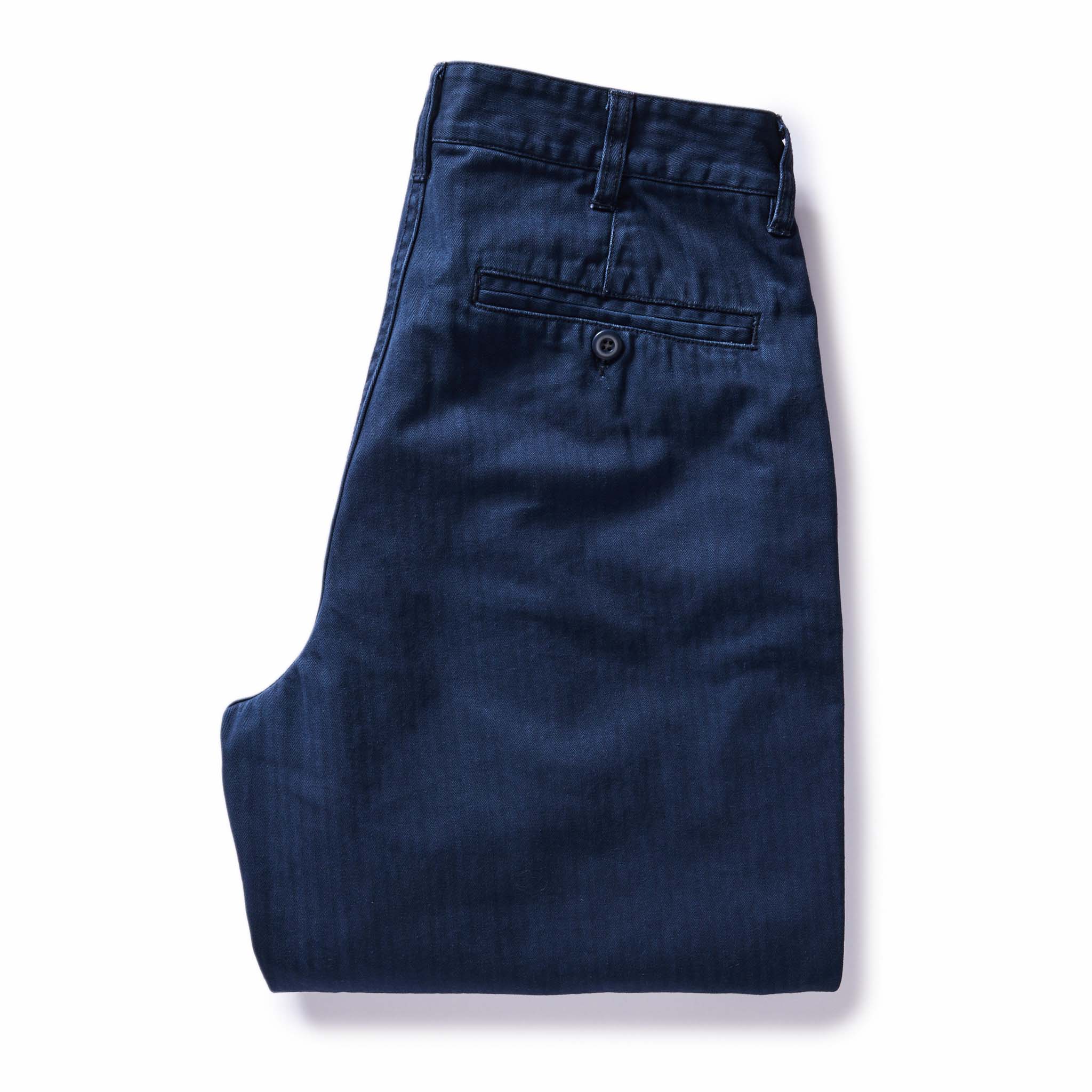 The Matlow Pant in Dark Navy Herringbone - Image 10