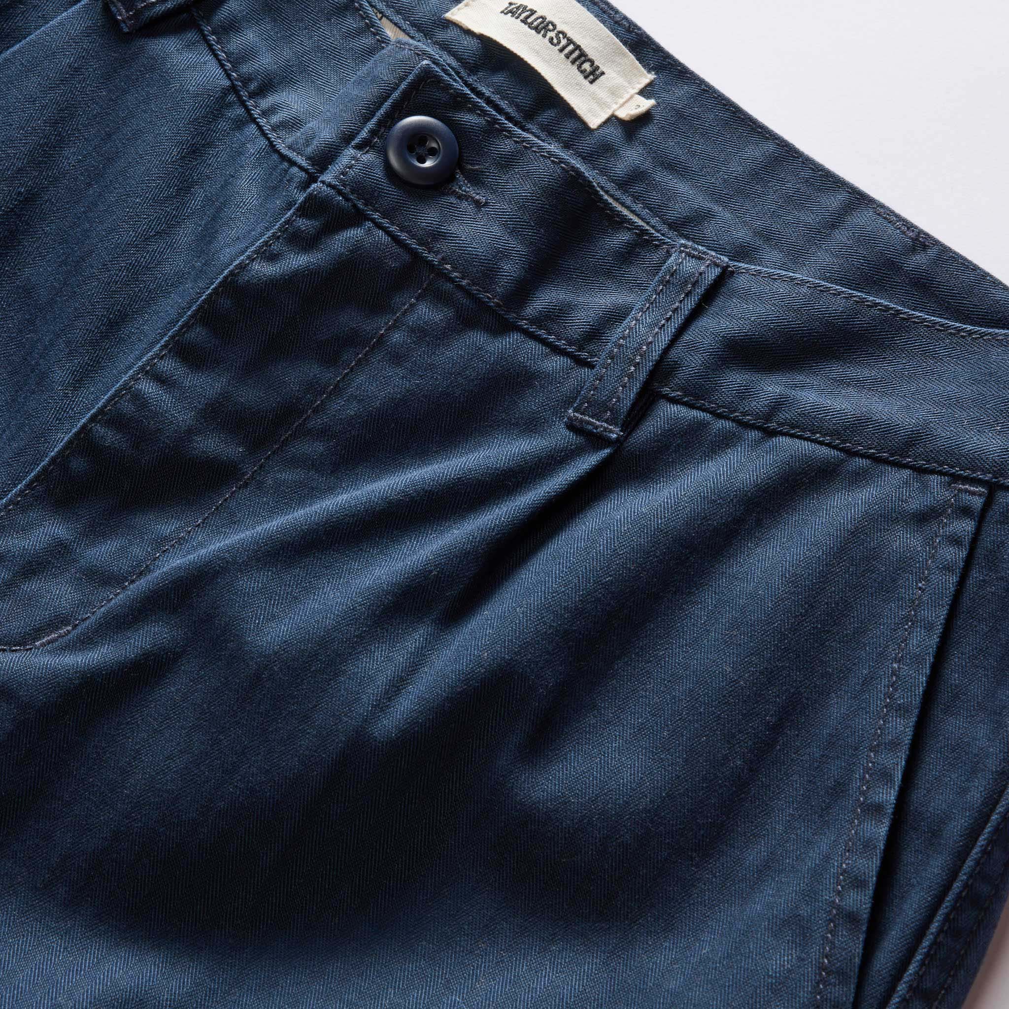 The Matlow Short in Dark Navy Herringbone - Image 9