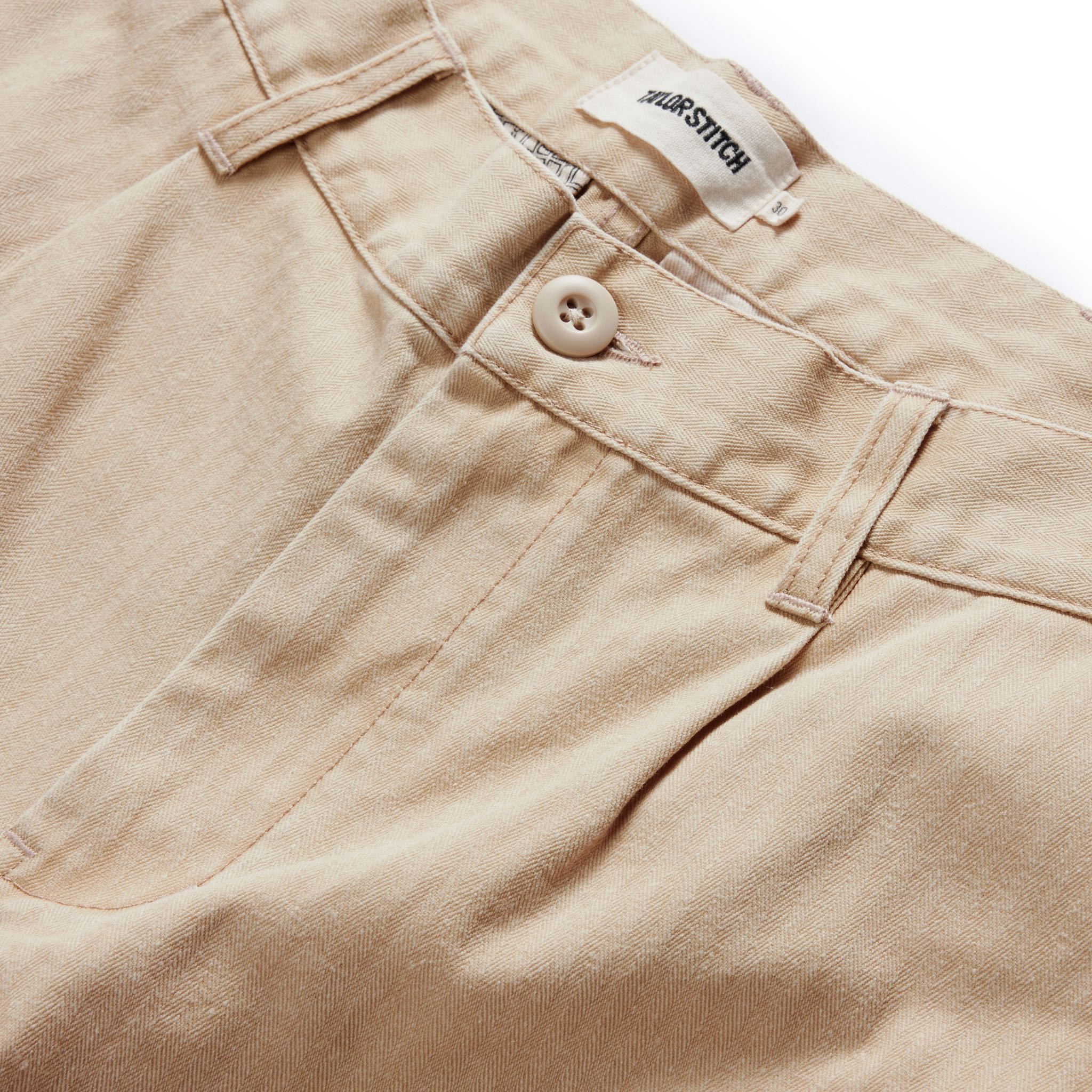 The Matlow Short in Dune Washed Herringbone - Image 7