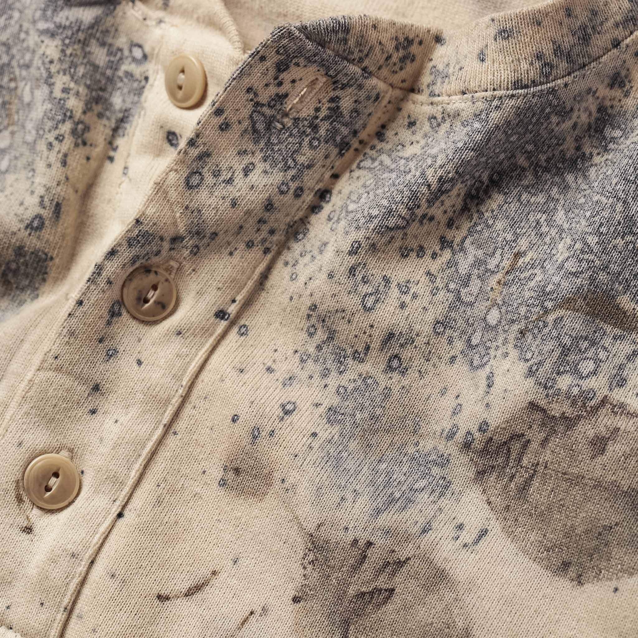 The Meier Short Sleeve Heavy Bag Henley in Natural M-40 - Image 2