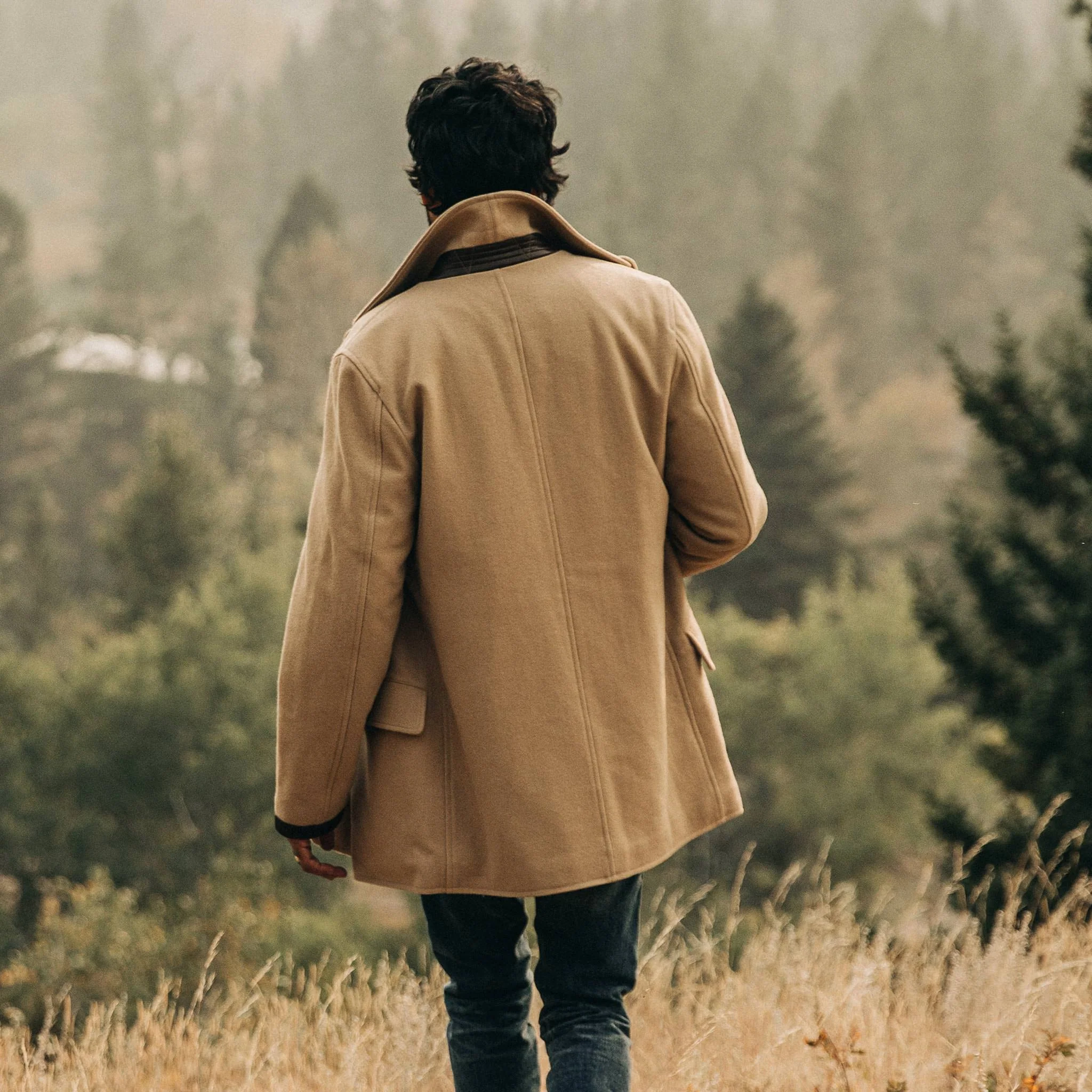 The Mendocino Peacoat in Camel Wool - Image 7