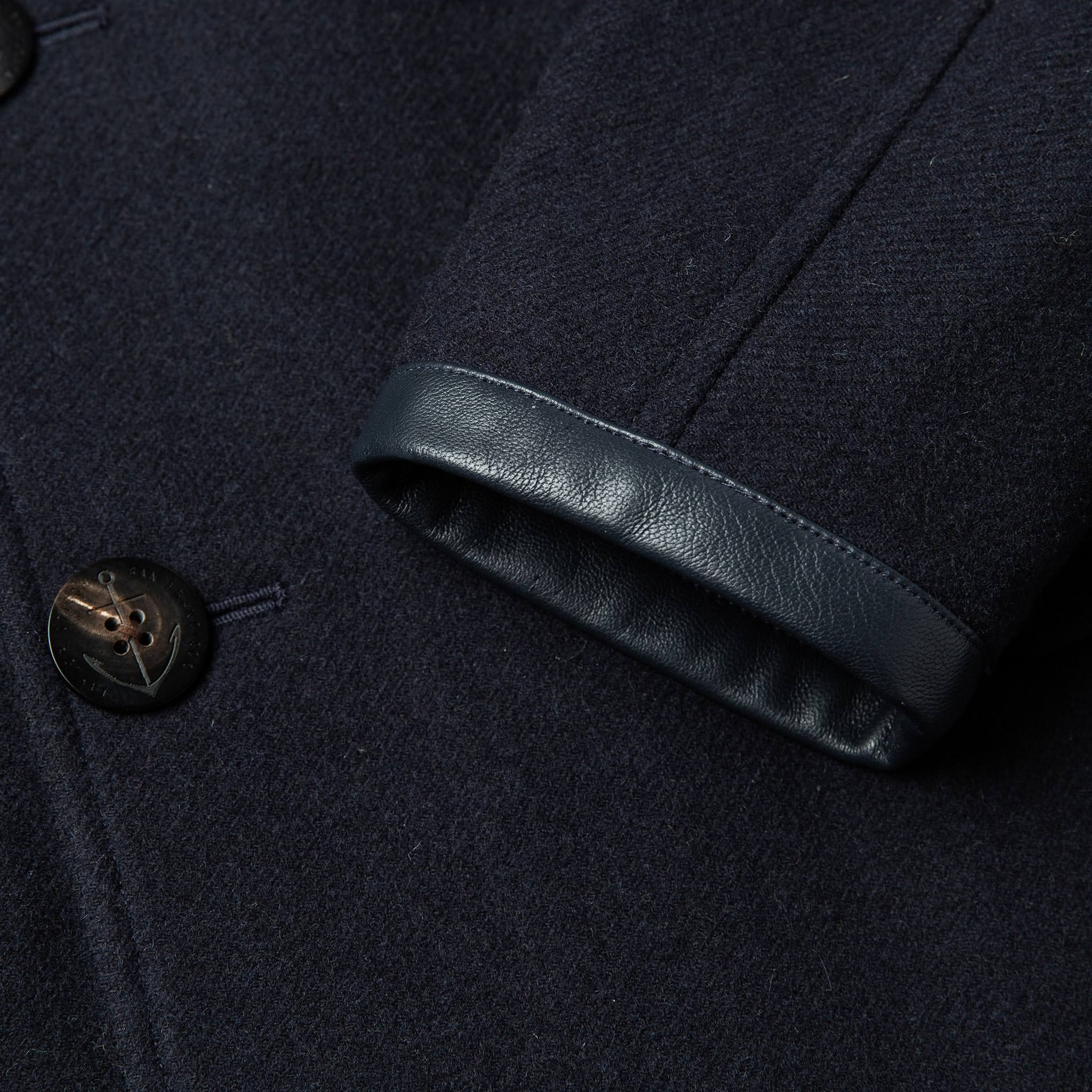 The Mendocino Peacoat in Navy Wool - Image 11