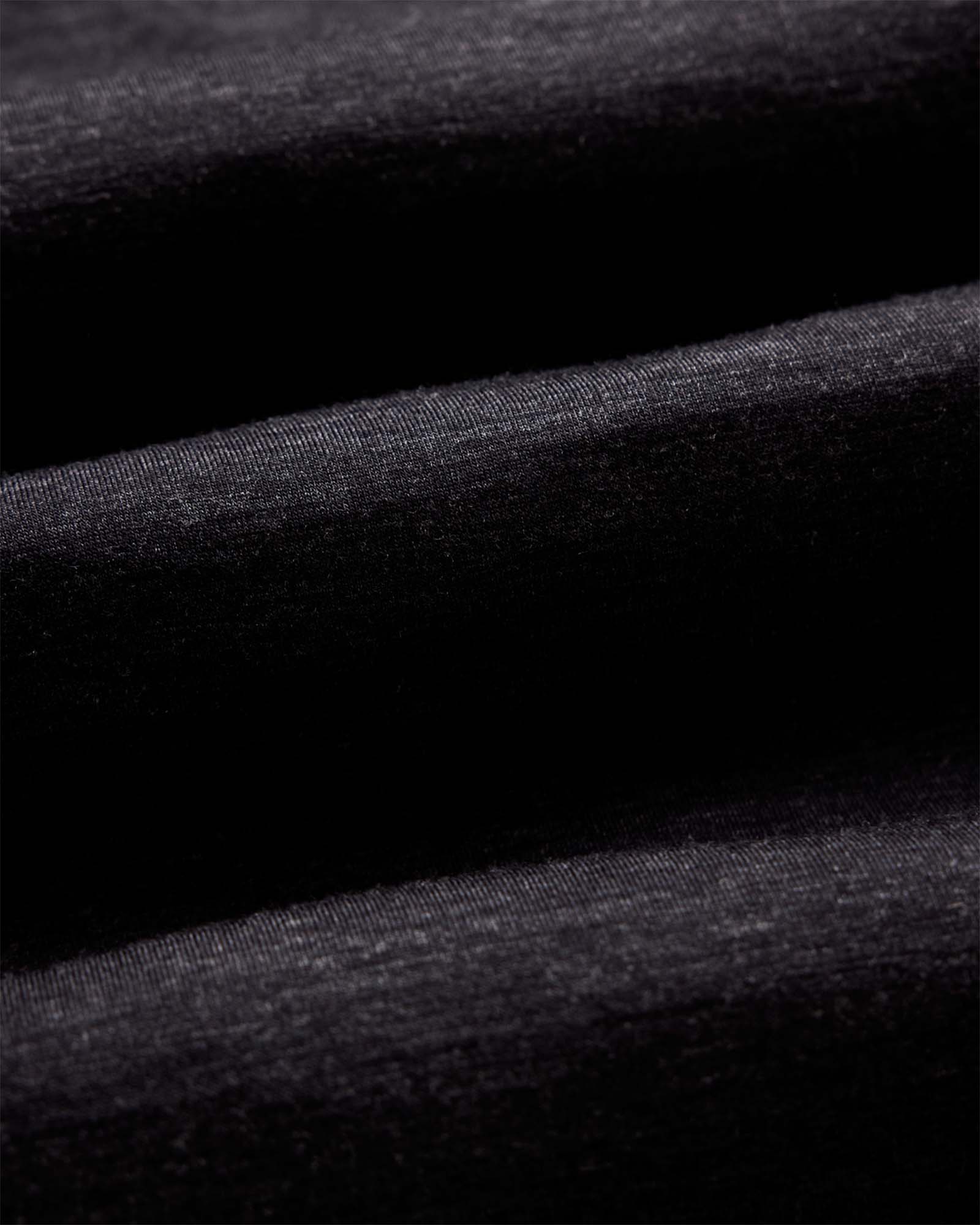 The Merino Polo in Heather Black - Image 8