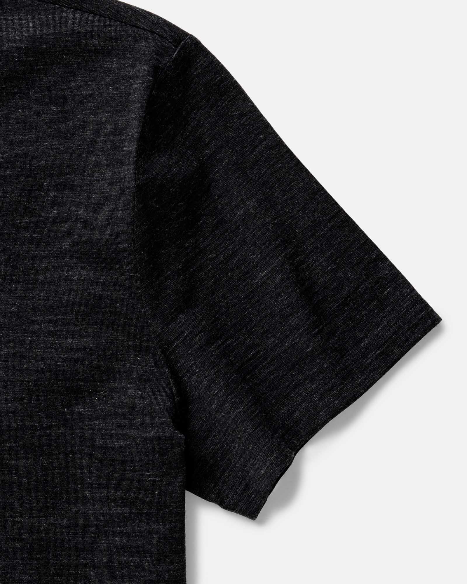 The Merino Tee in Heather Black - Image 5