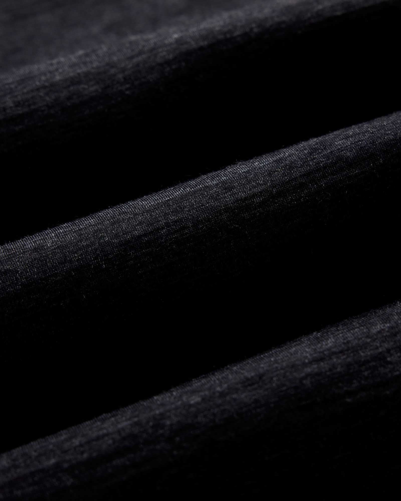 The Merino Tee in Heather Black - Image 6