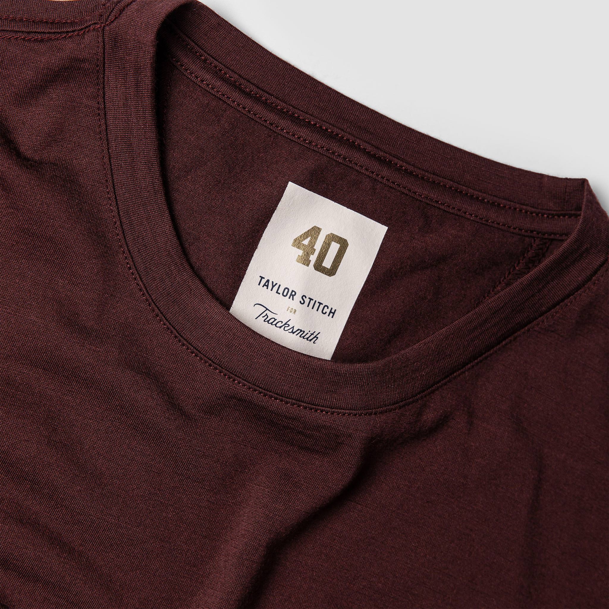 The Merino Tee in Wine - Image 5