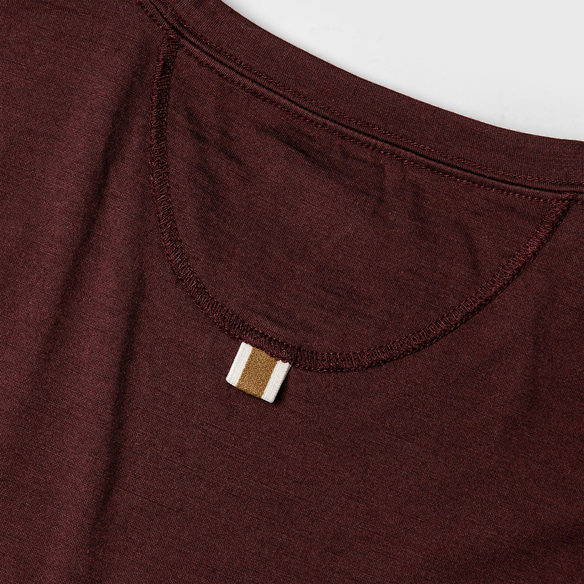 The Merino Tee in Wine - Image 7