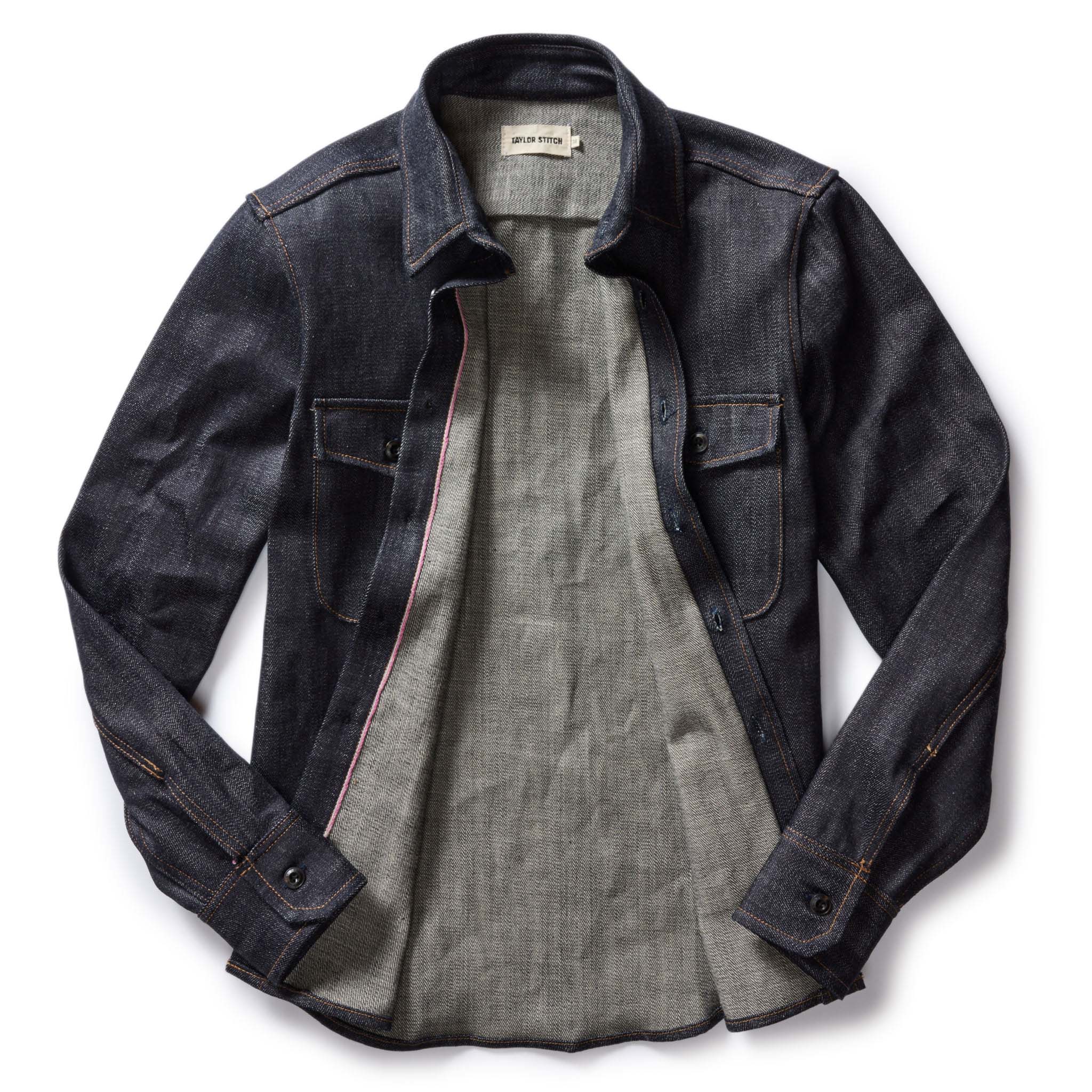 The Mill Shirt Jacket in Kuroki Slub Denim - Image 6