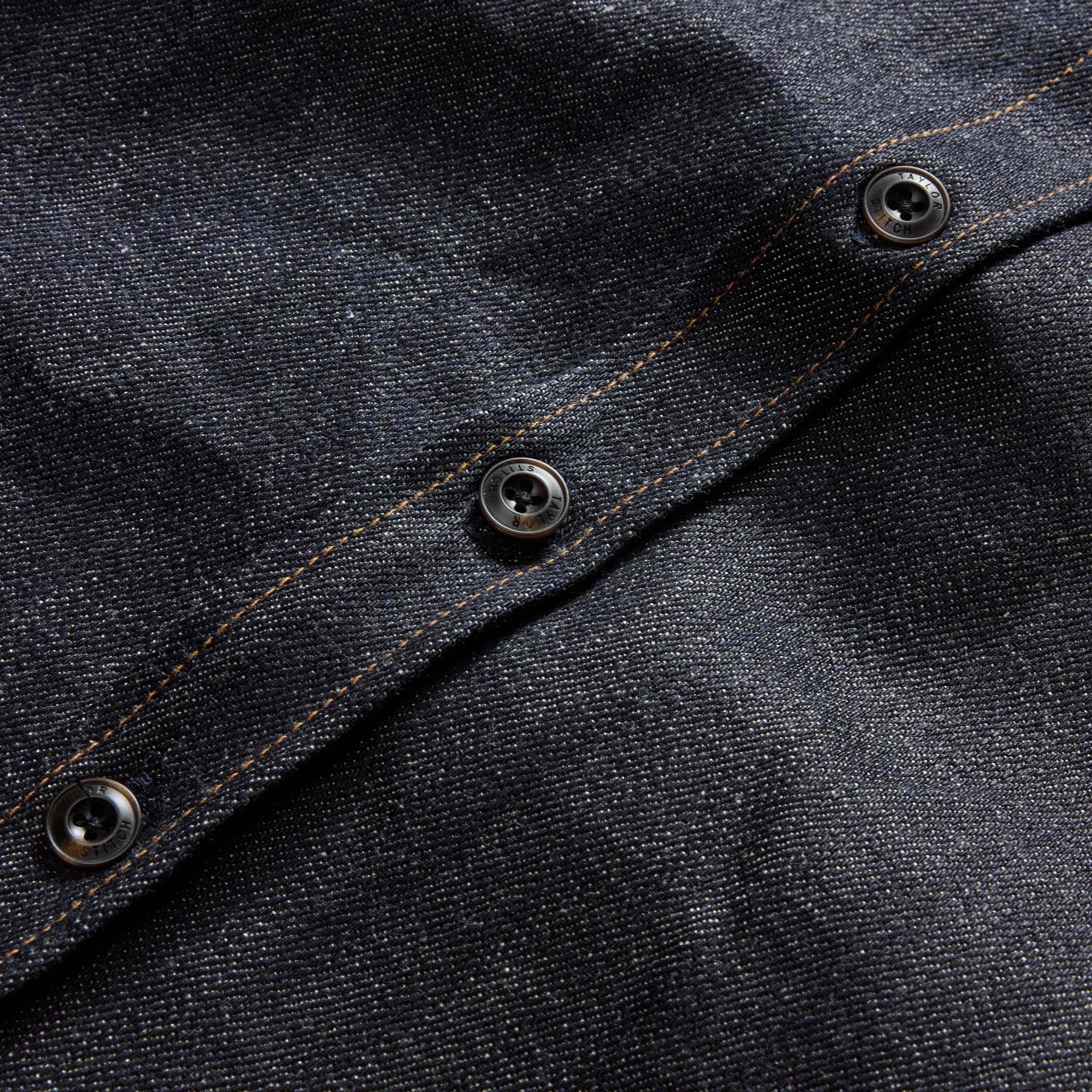 The Mill Shirt Jacket in Kuroki Slub Denim - Image 9
