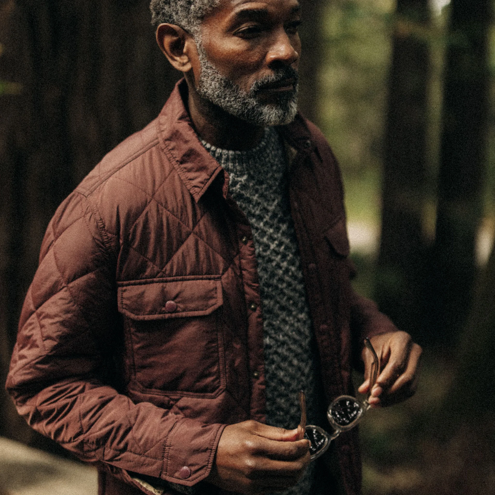 The Miller Shirt Jacket in Burgundy - Image 5