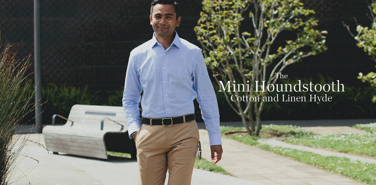 The Hyde in Mini Houndstooth Cotton and Linen - Image 9