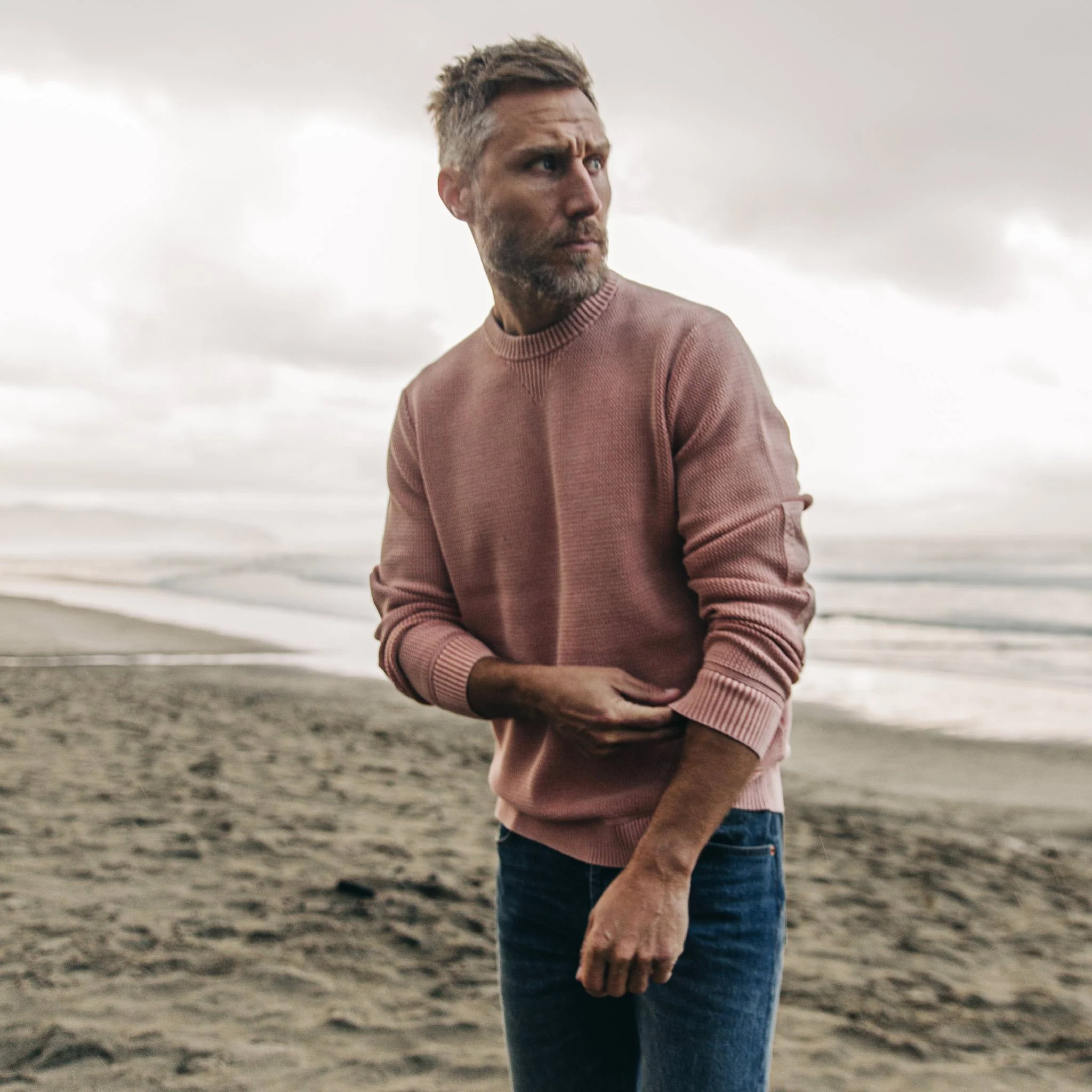 The Moor Sweater in Dusty Rose - Image 2