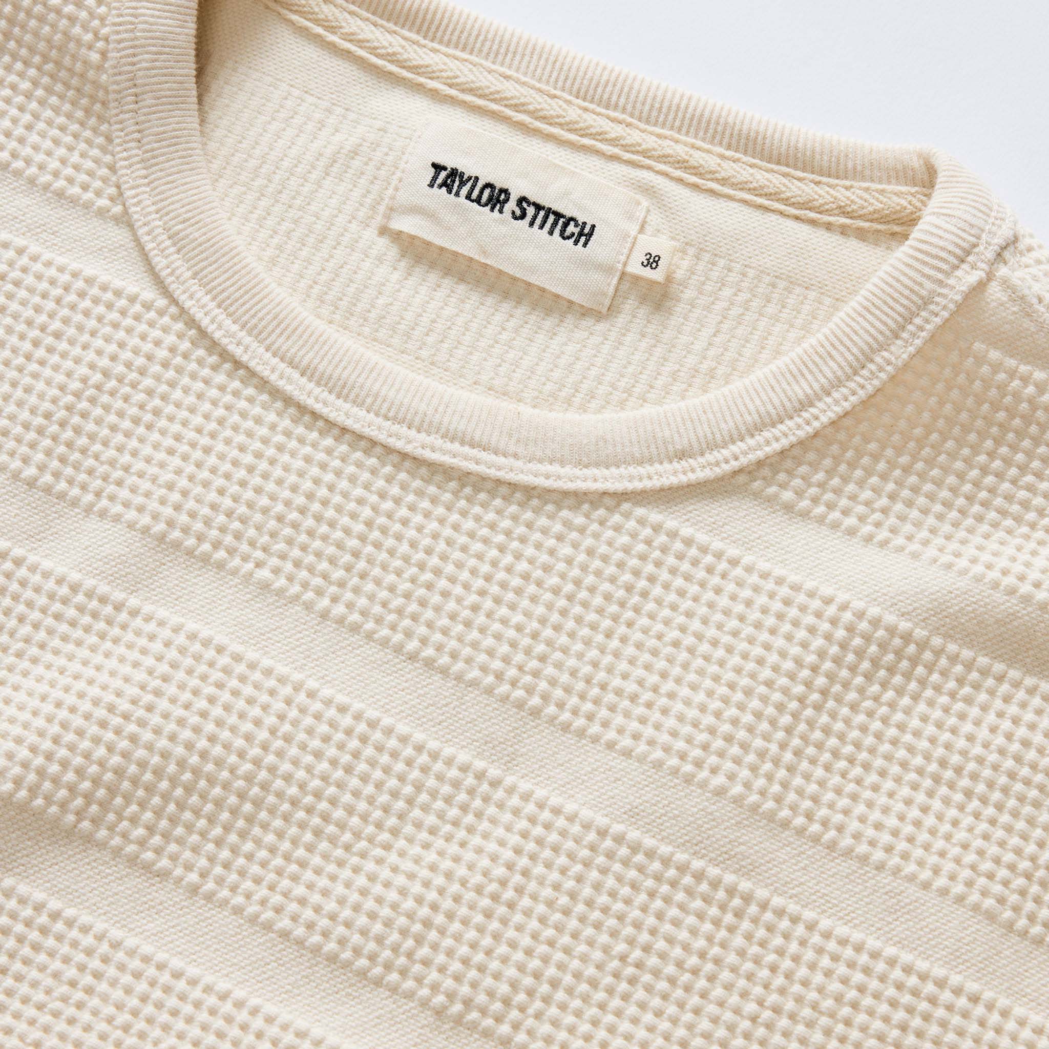 The Morgan Crewneck in Natural Slub Stripe - Image 7