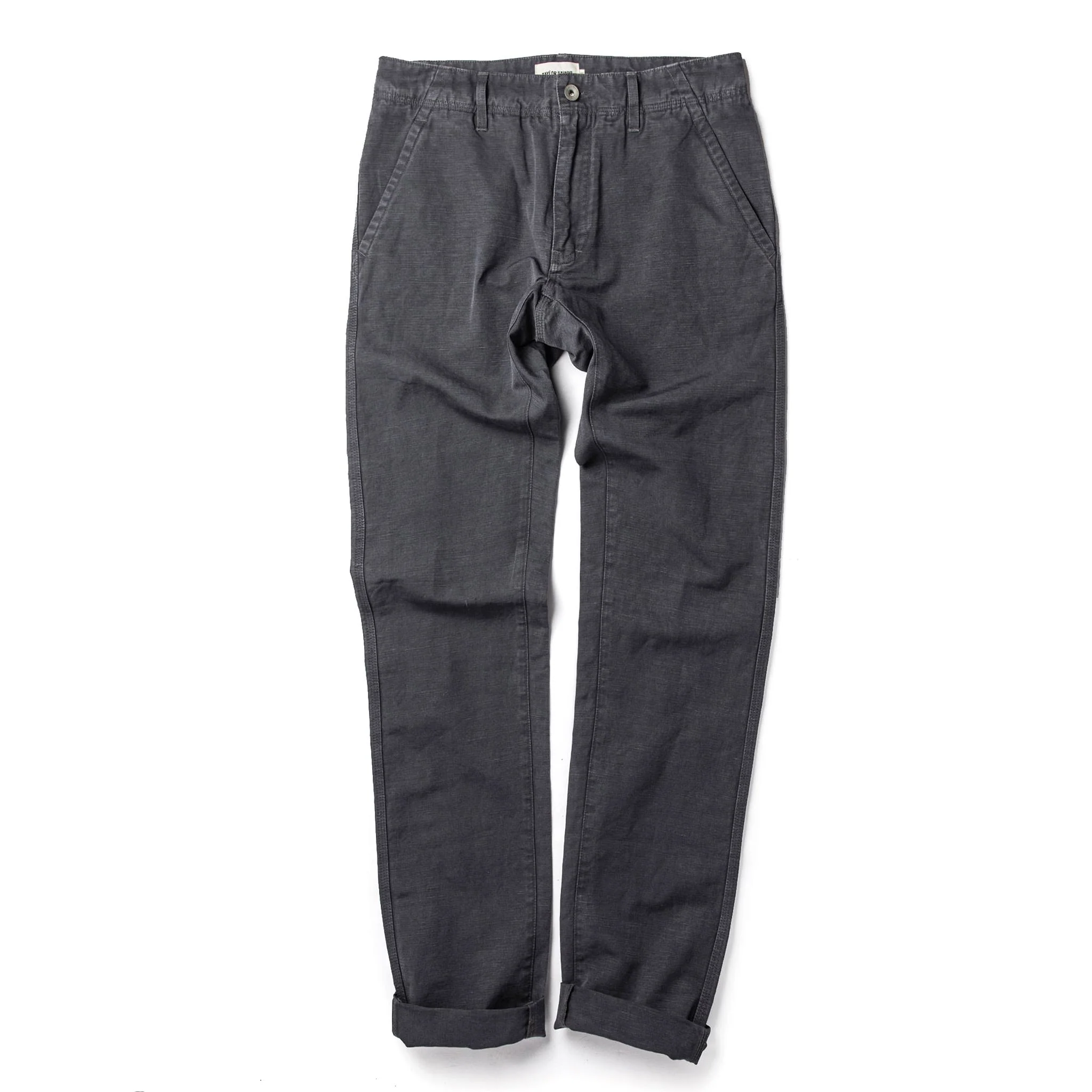 The Morse Pant in Charcoal Slub Linen - Image 10