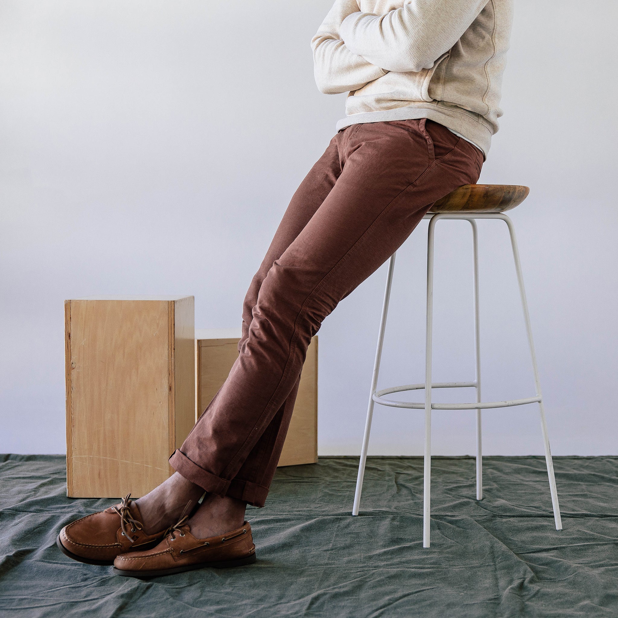 The Morse Pant in Mahogany Slub - Image 3