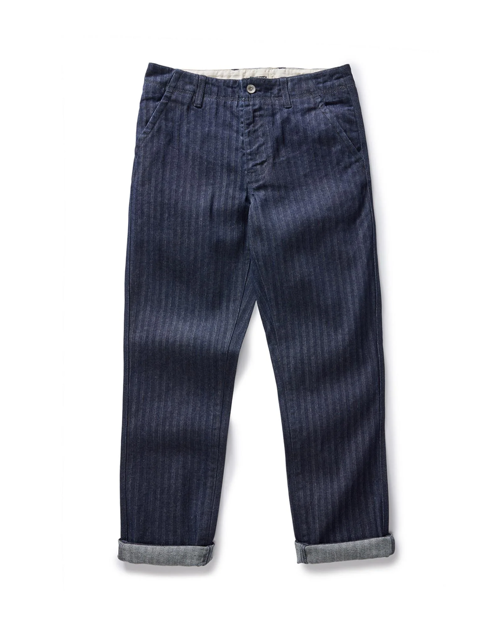 The Morse Pant in Rinsed Indigo Herringbone - Image 5
