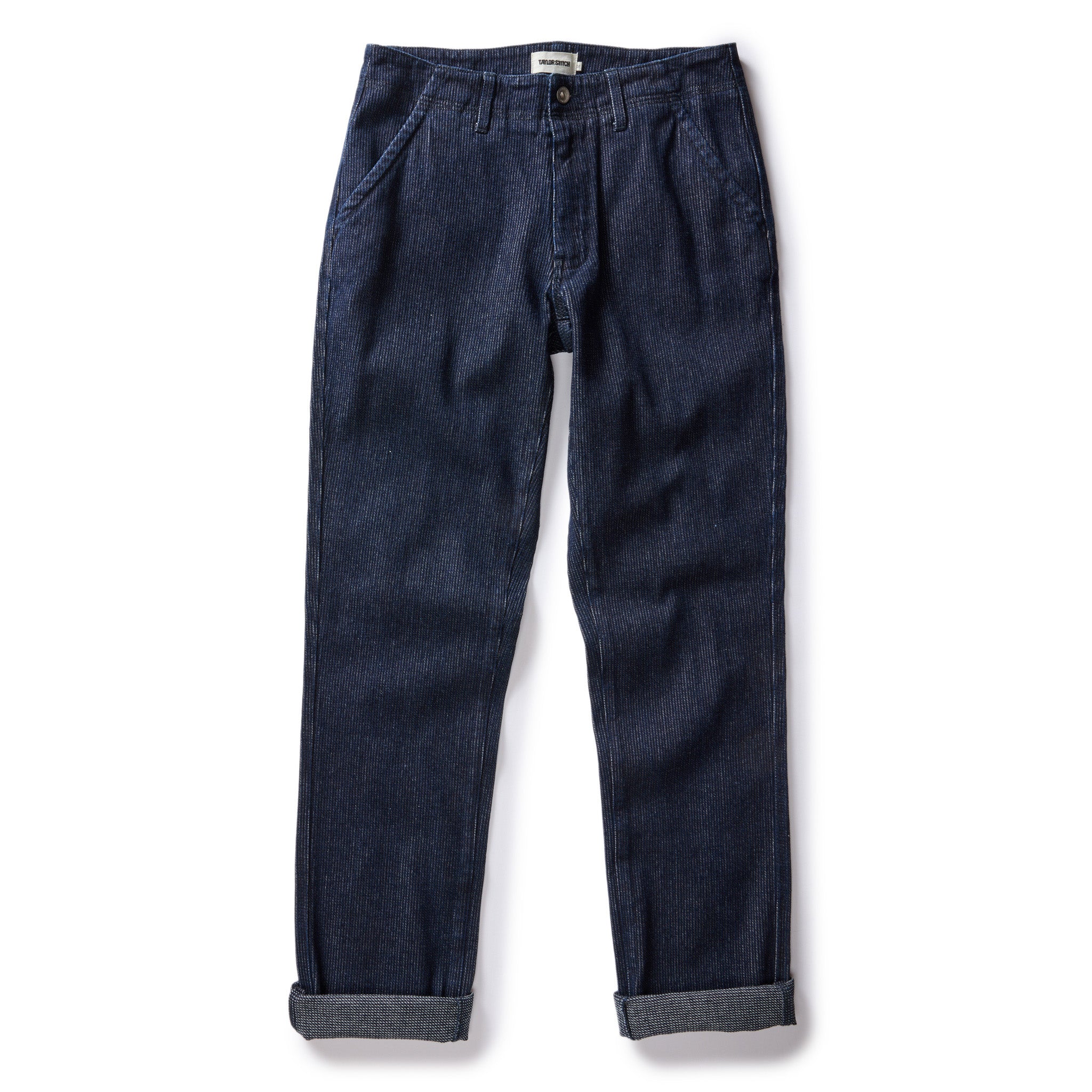 The Morse Pant in Rinsed Indigo Stripe - Image 6