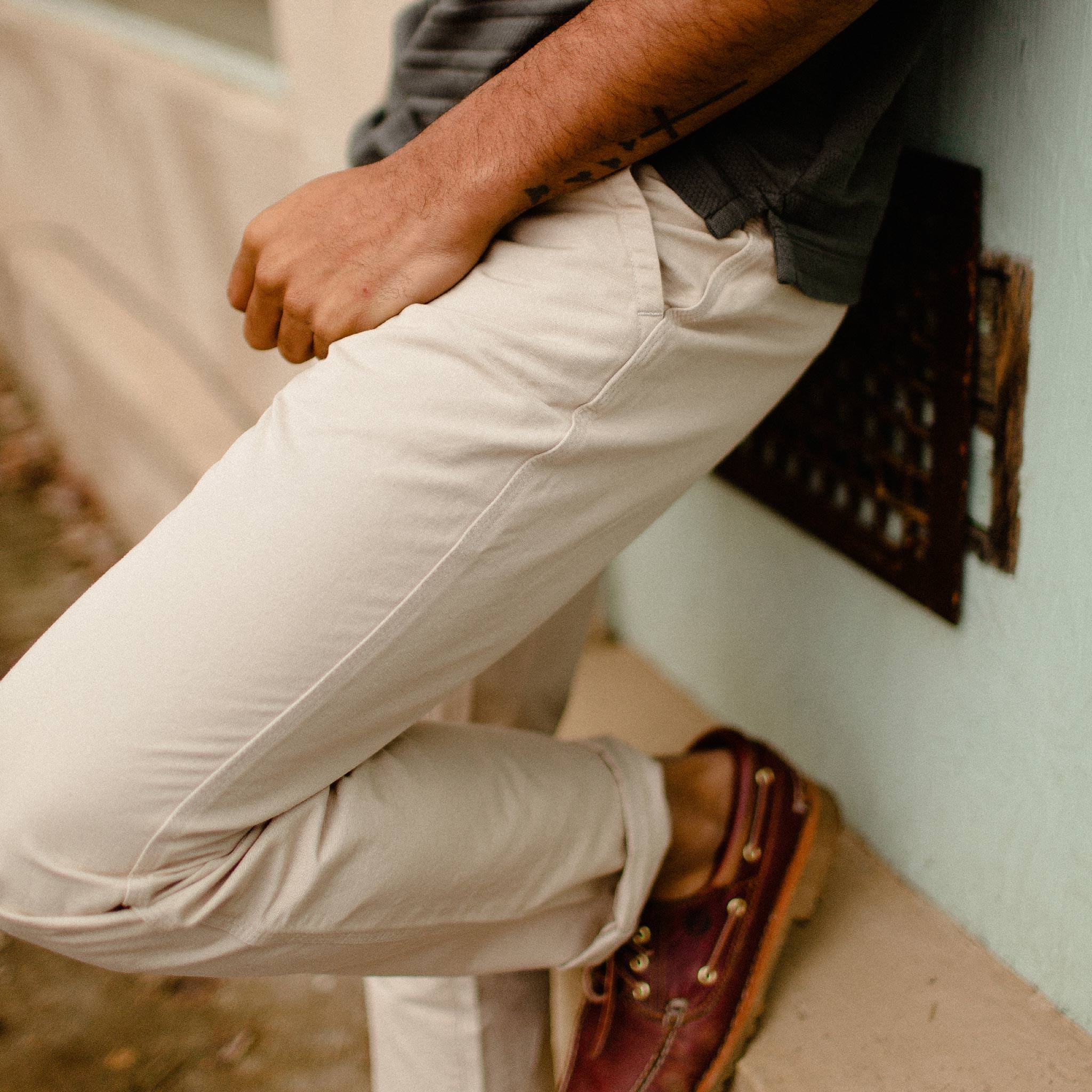 The Morse Pant in Sand Slub - Image 3