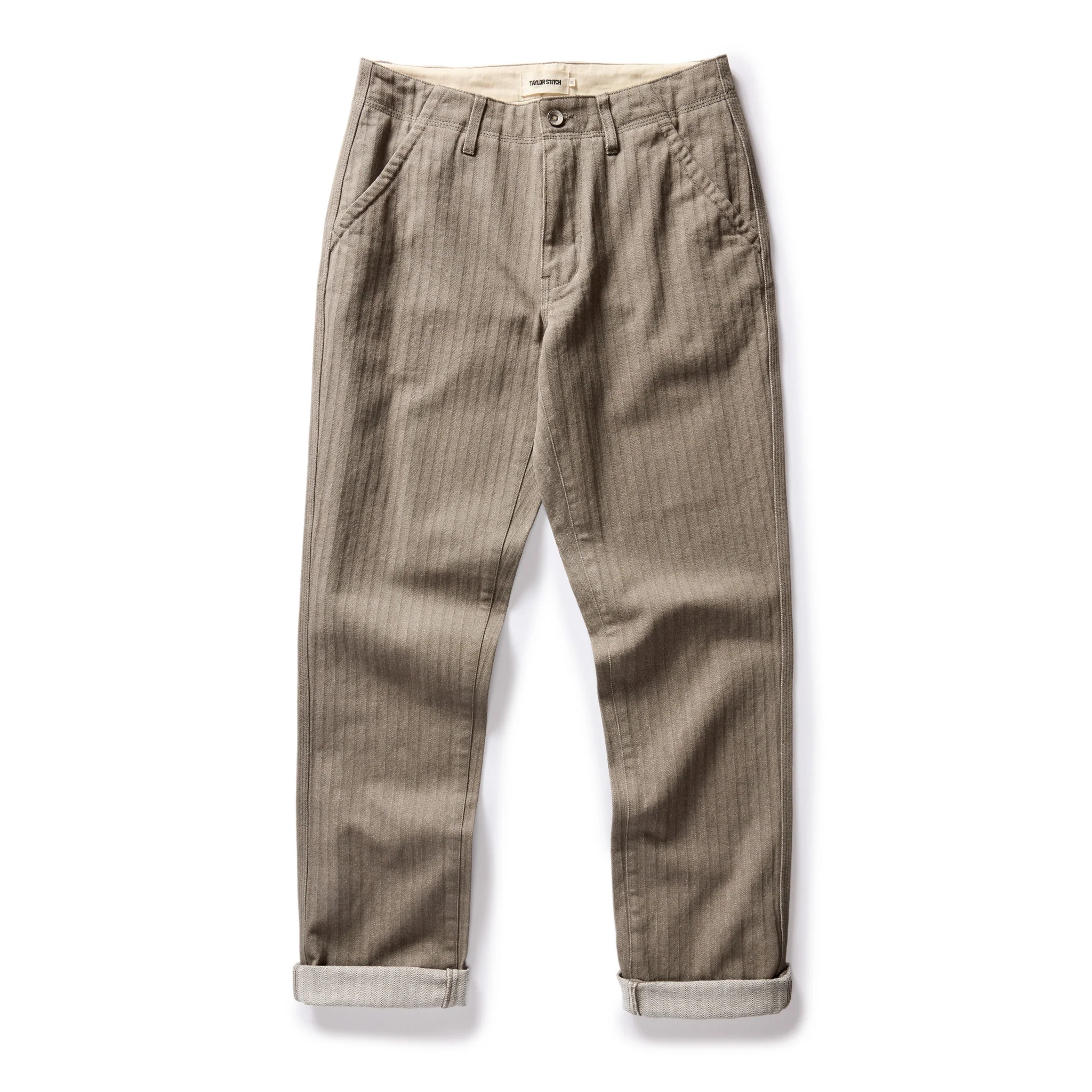 The Morse Pant in Smoked Olive Herringbone Twill - Image 5