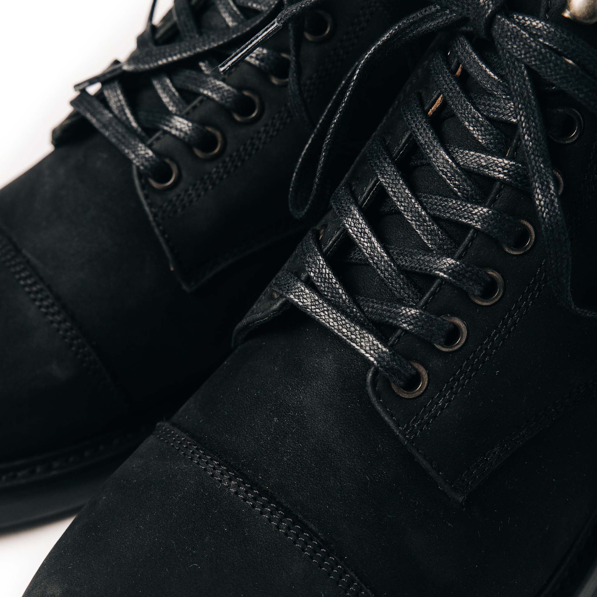 The Moto Boot in Black Weatherproof Nubuck - Image 10