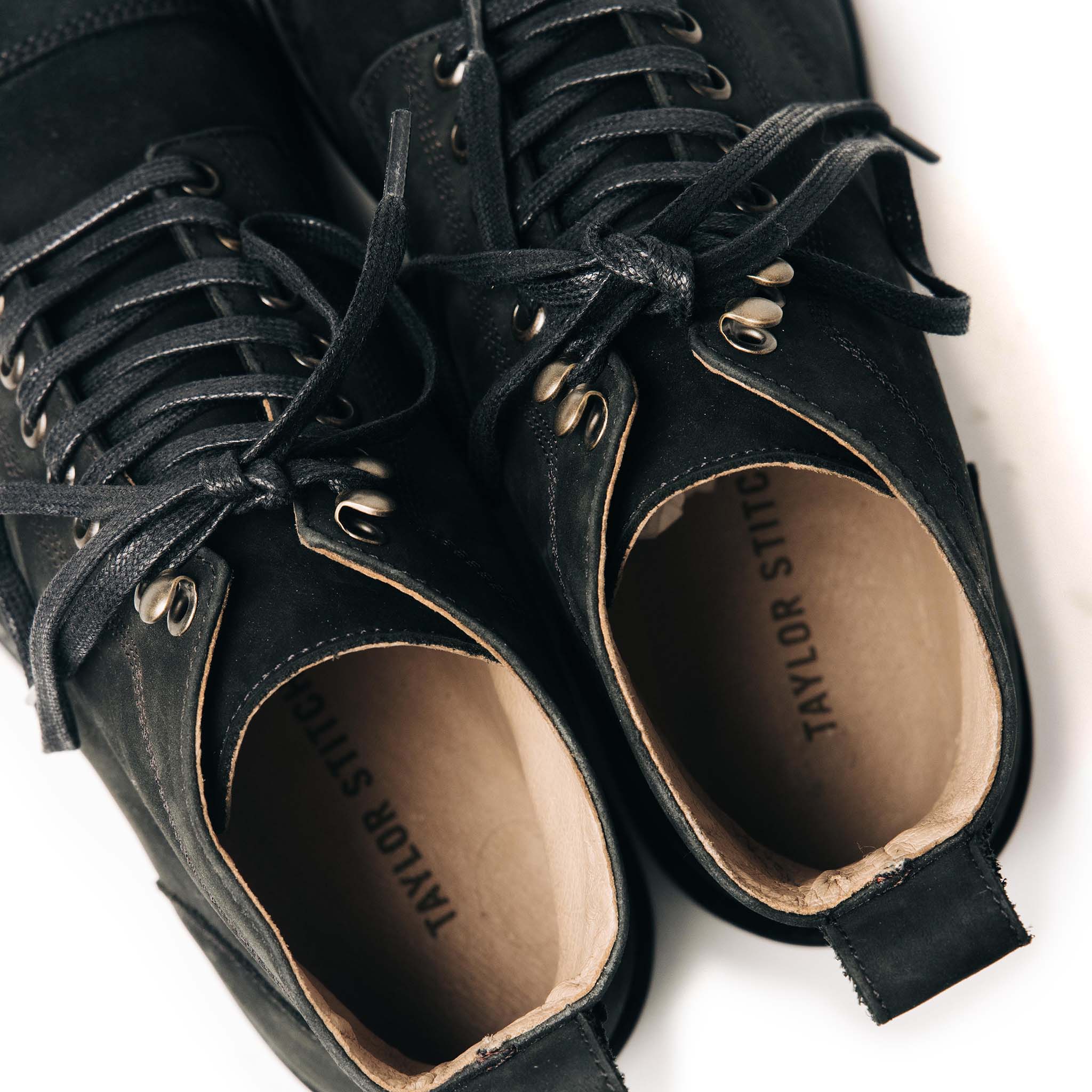 The Moto Boot in Black Weatherproof Nubuck - Image 6