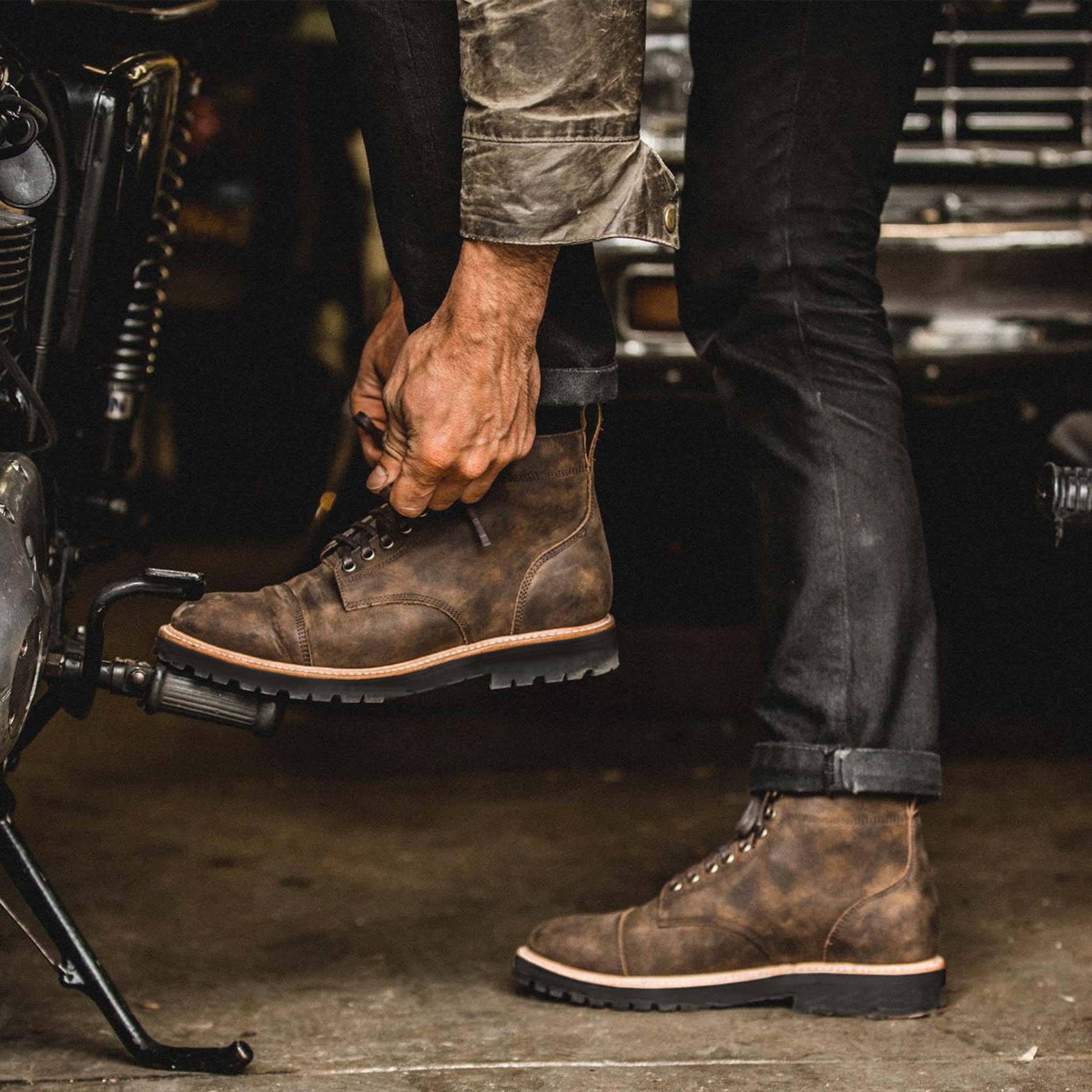 The Moto Boot in Espresso Grizzly - Image 2