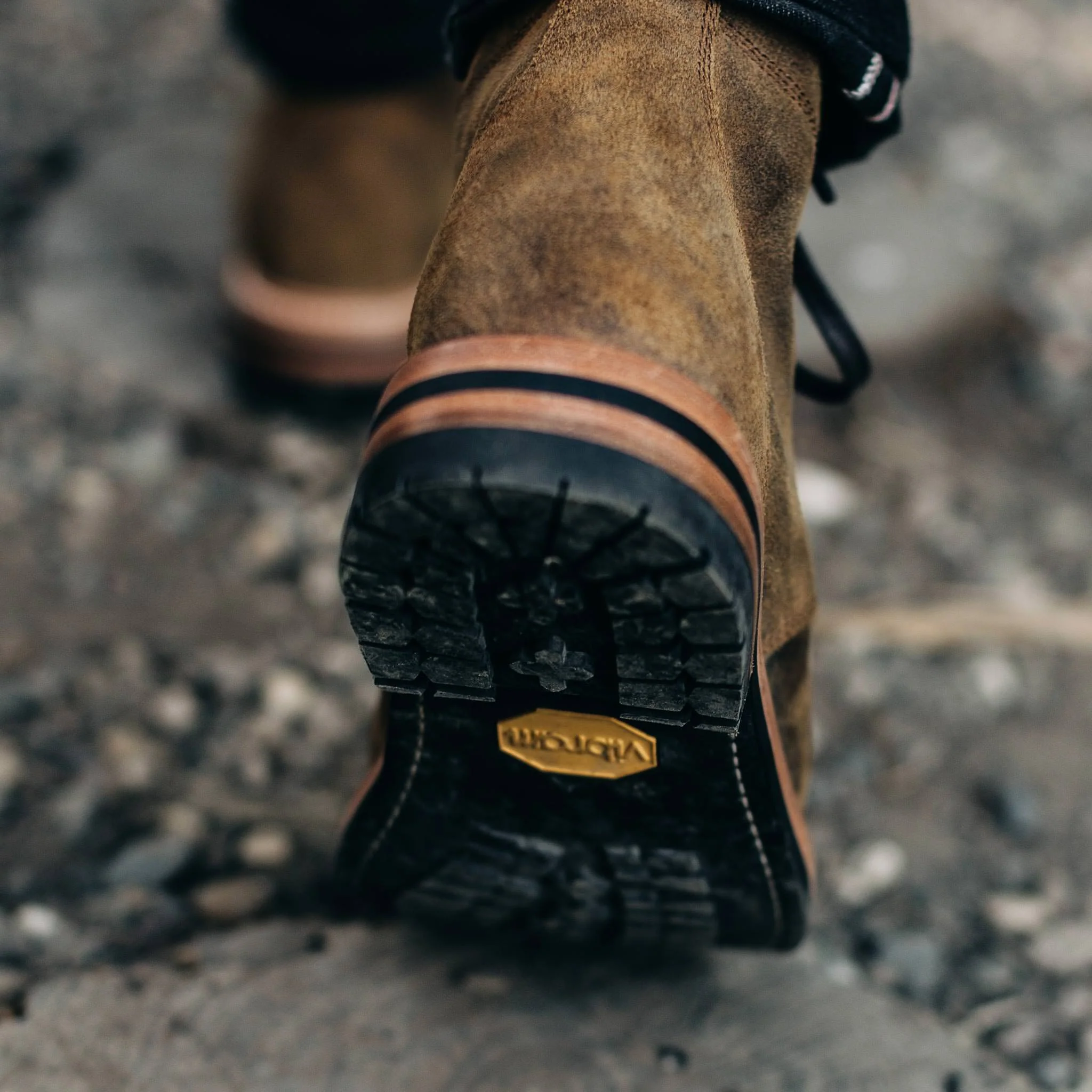 The Moto Boot in Golden Brown Waxed Suede - Image 5