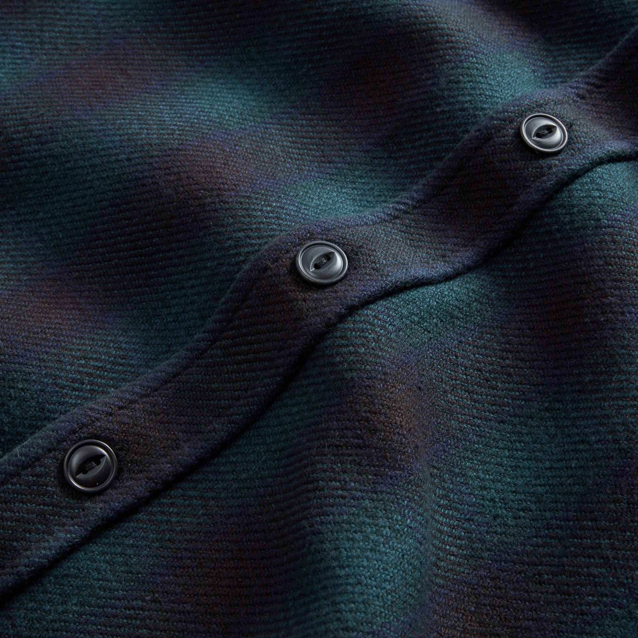 The Moto Utility Shirt in Black Pine Plaid - Image 6