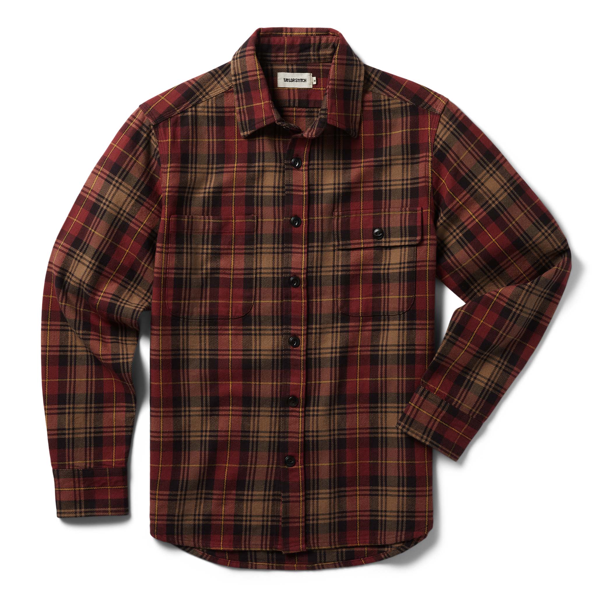 The Moto Utility Shirt in Cardinal Plaid - Image 7
