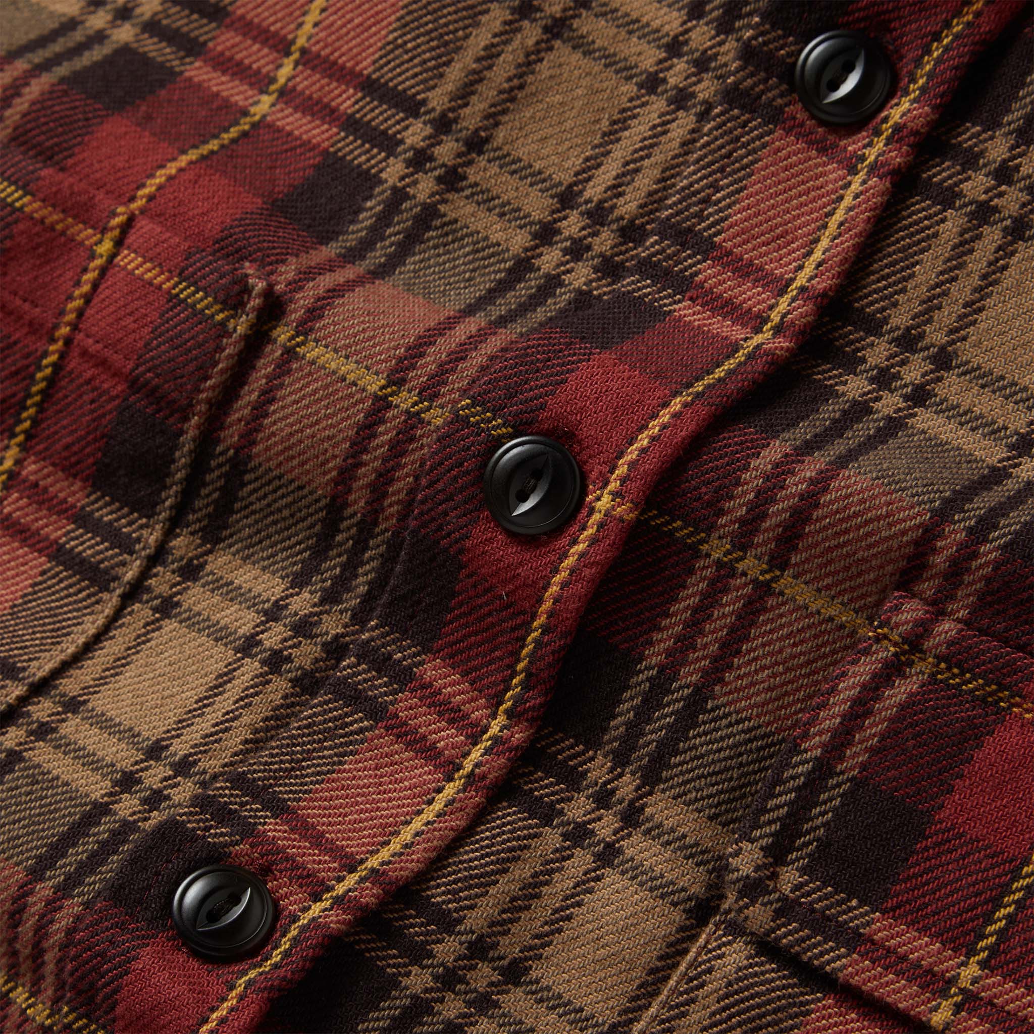 The Moto Utility Shirt in Cardinal Plaid - Image 9