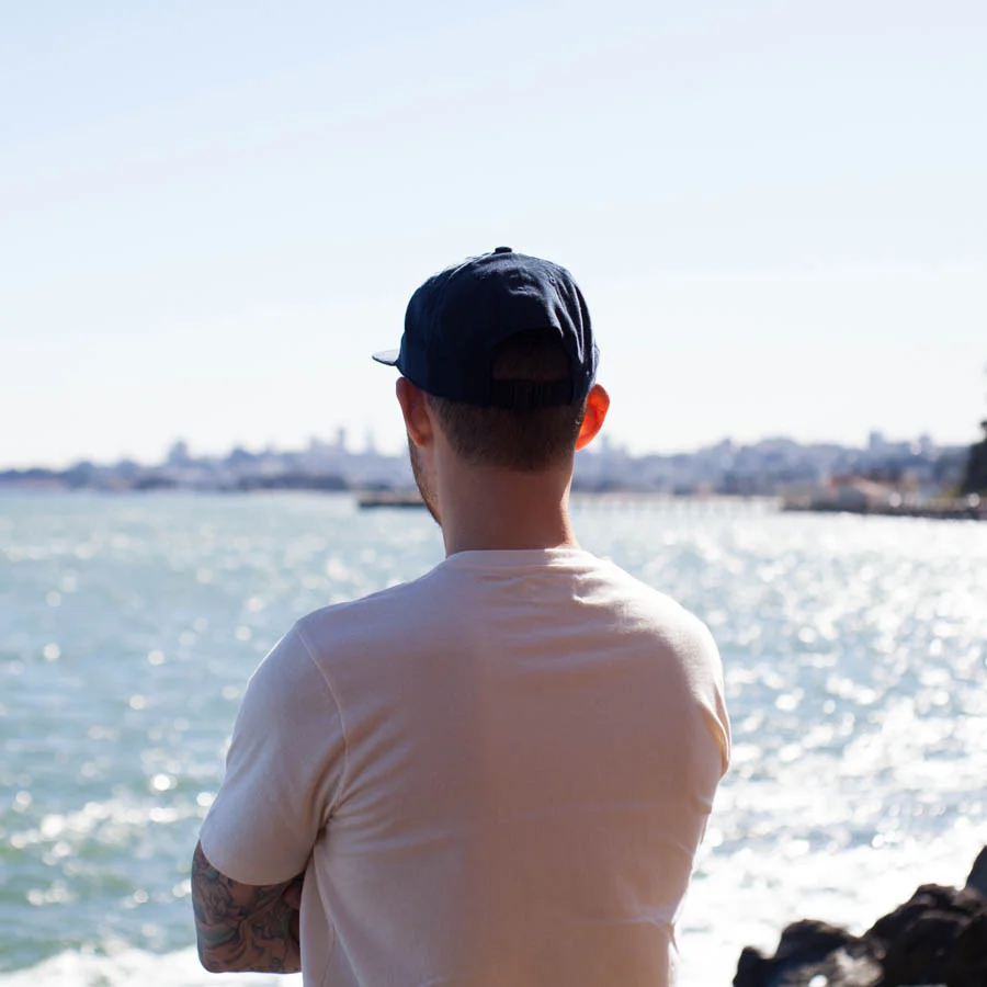 The V-Neck Tee in Natural - Image 6