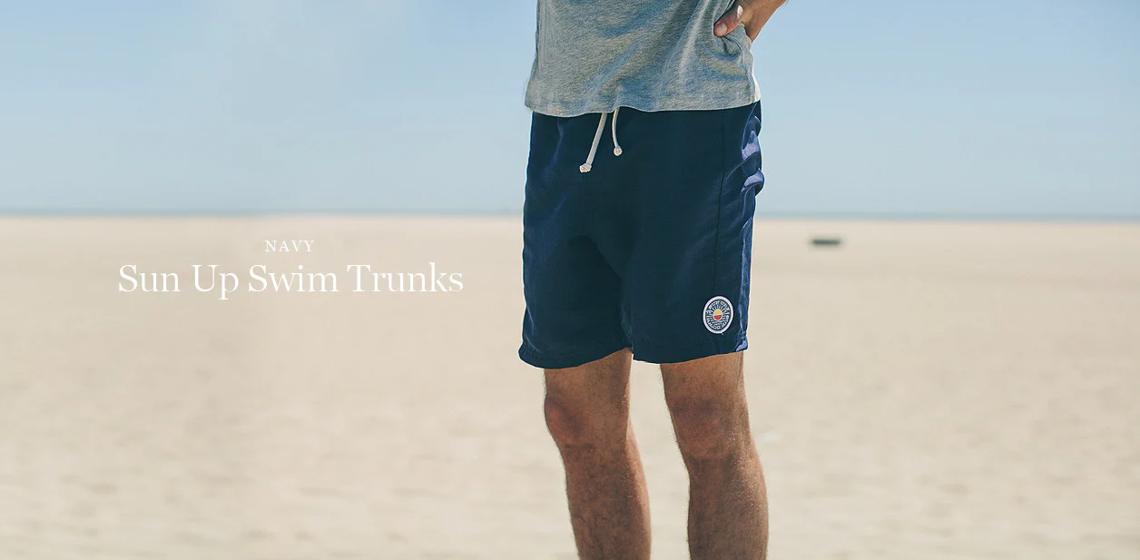 Navy Sun Up Swim Trunk - Image 9