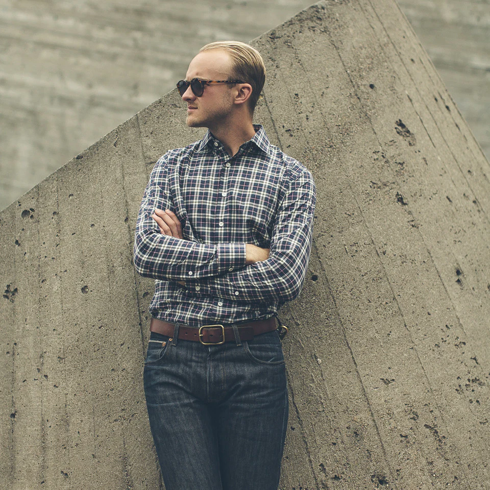 The Hyde in Navy Washed Poplin - Image 4