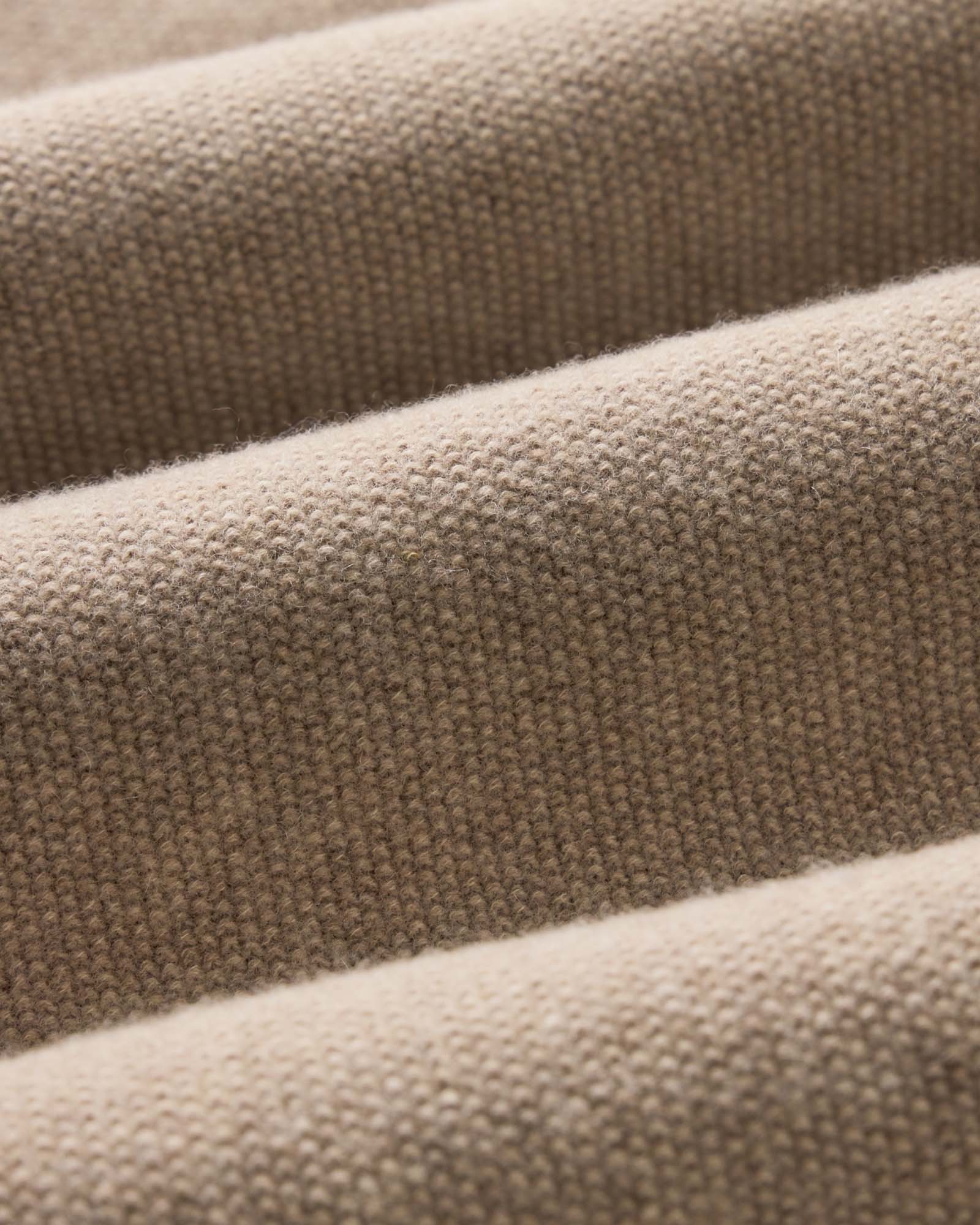 The Newton Sweater Polo in Heather Oatmeal - Image 6