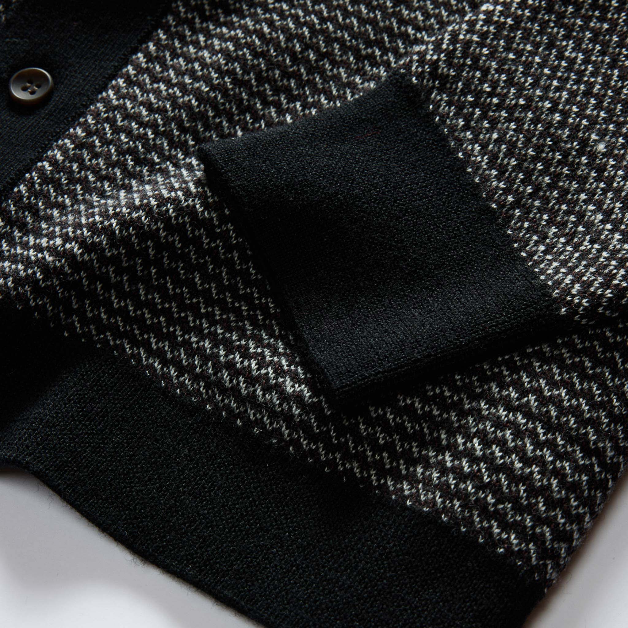 The Nichols Polo in Black Birdseye Merino - Image 6