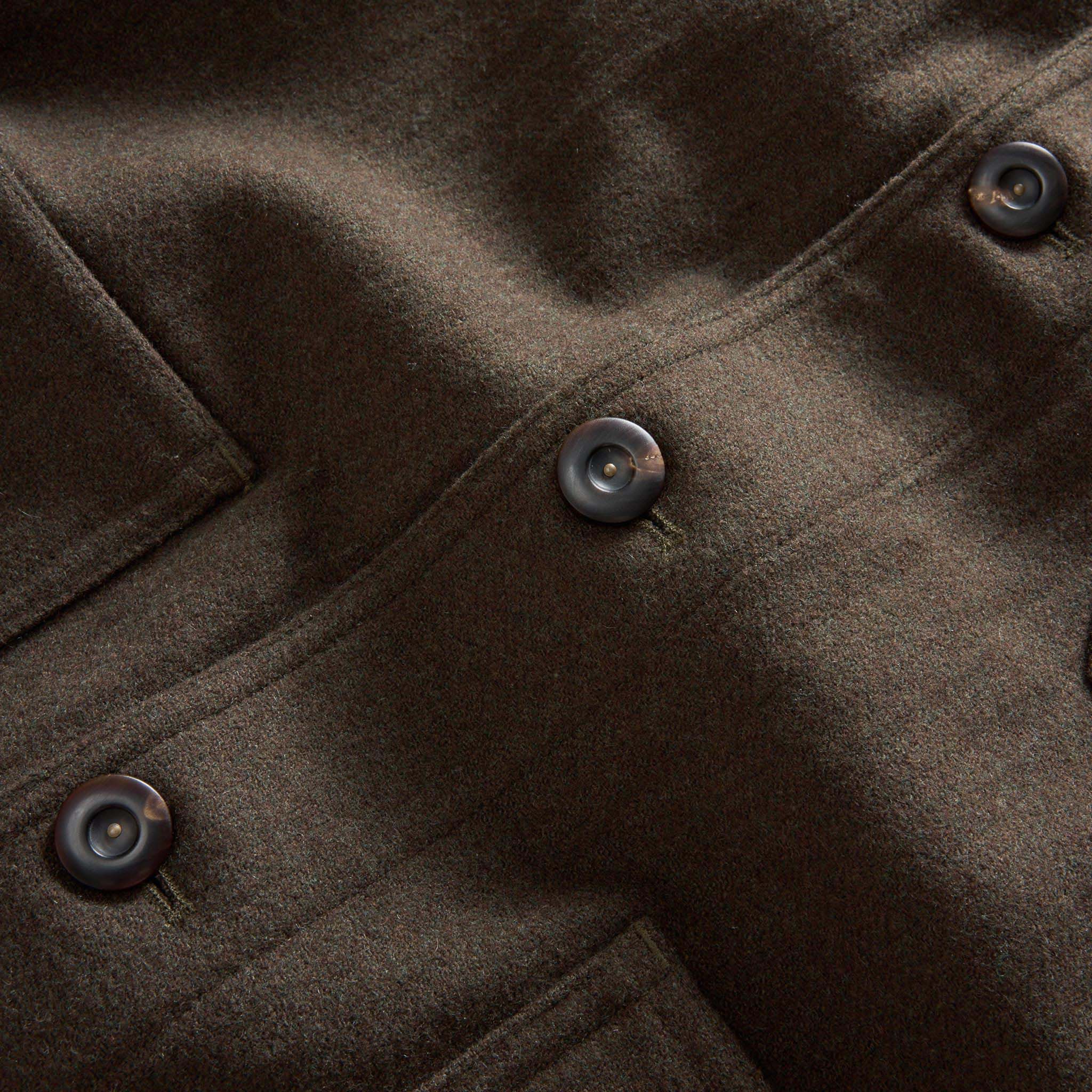 The Ojai Jacket in Army Herringbone Wool - Image 8